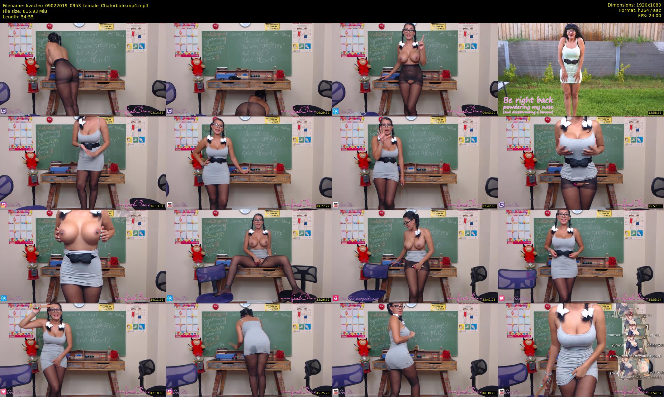 livecleo — 55 minute Chaturbate female cam show recording, 1080p, Feb 9, 2019