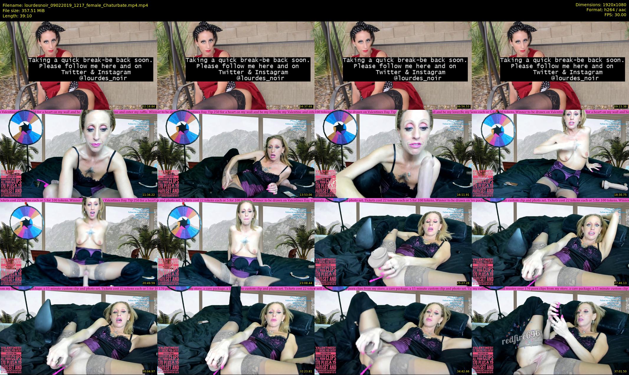lourdesnoir — 40 minute Chaturbate female cam show recording, 1080p, Feb 9, 2019