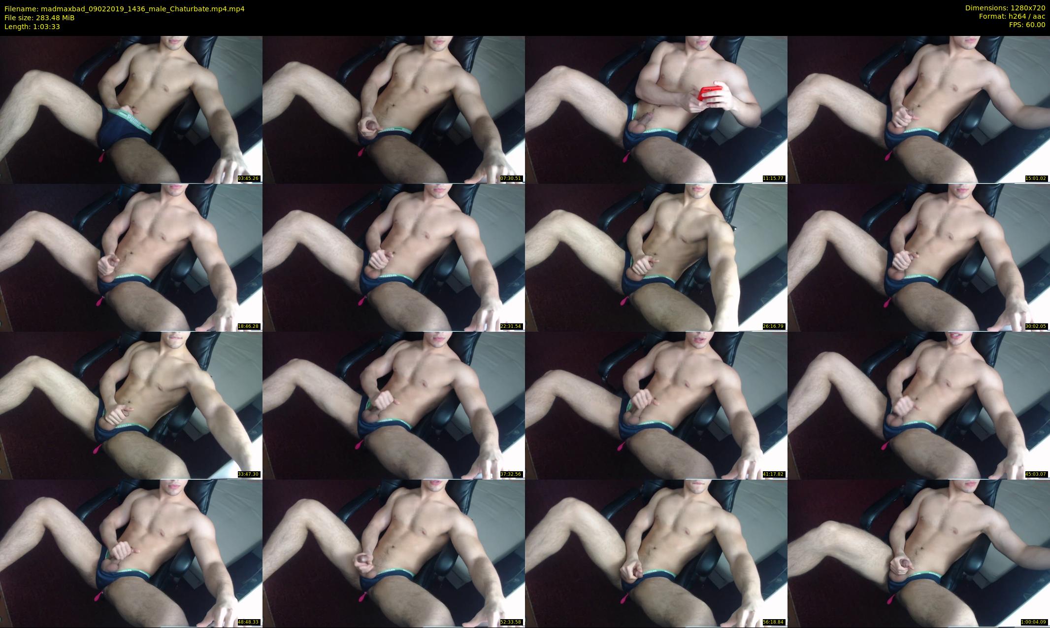 madmaxbad — 64 minute Chaturbate male cam show recording, 720p, Feb 9, 2019