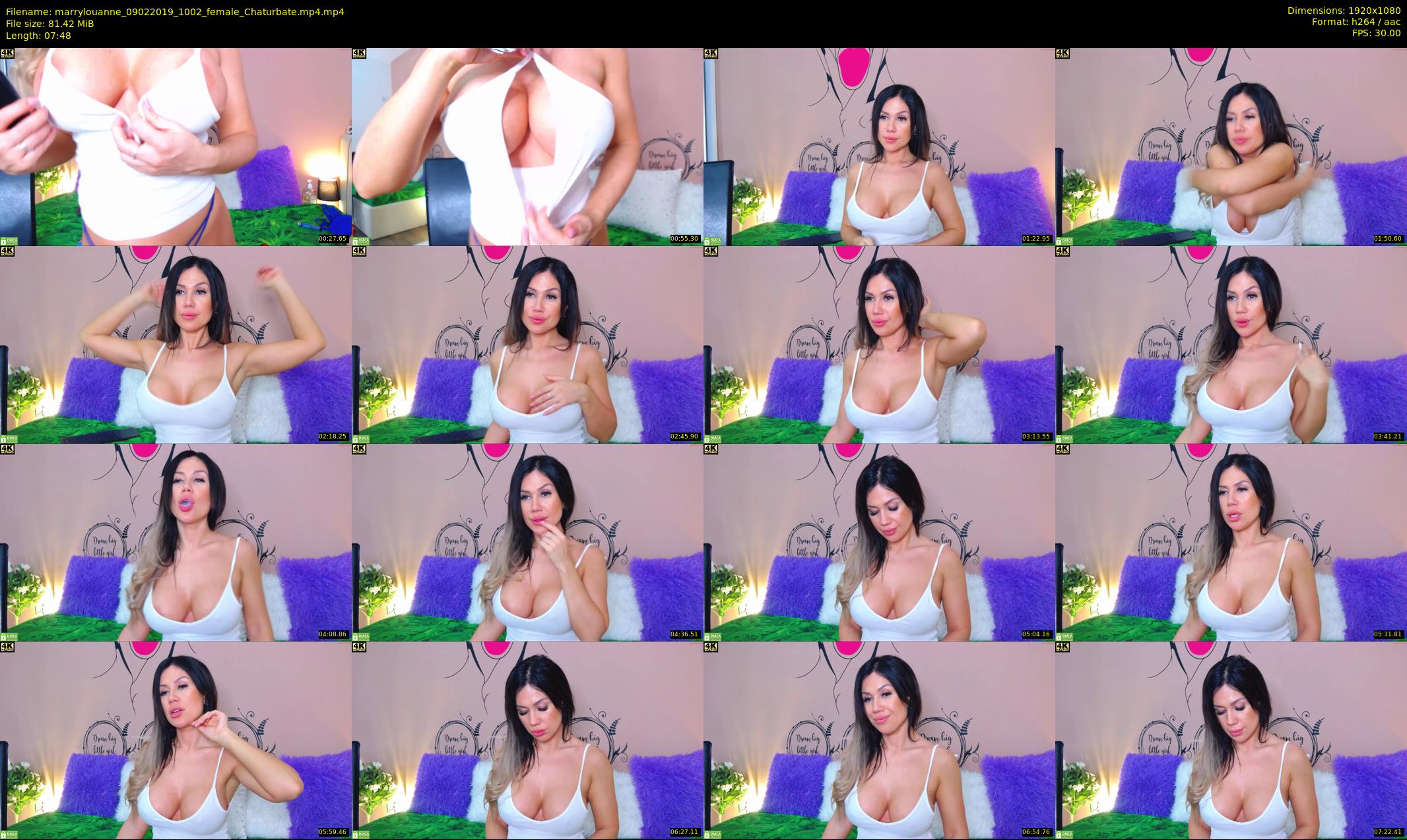 marrylouanne — 8 minute Chaturbate female cam show recording, 1080p, Feb 9, 2019