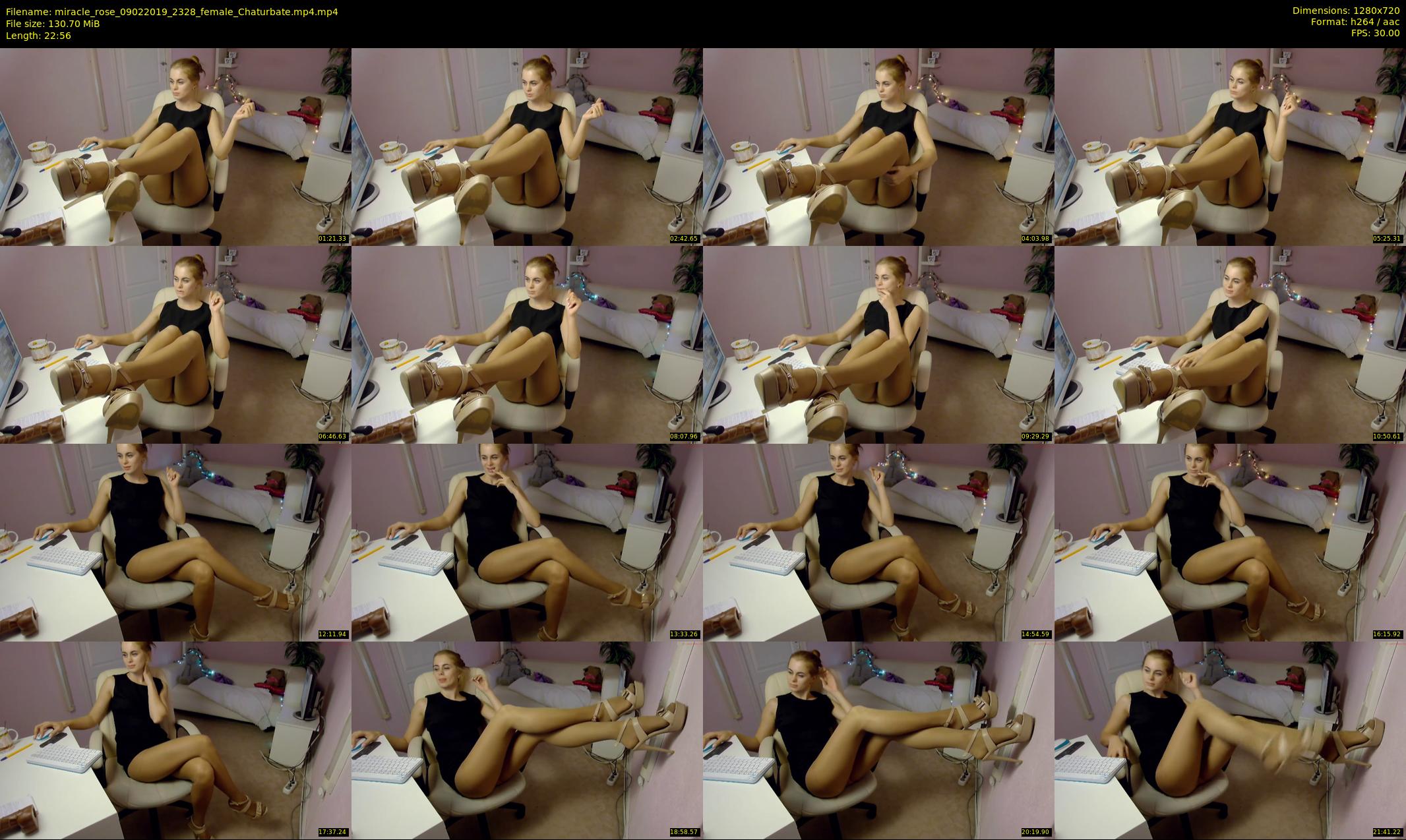 miracle_rose — 23 minute Chaturbate female cam show recording, 720p, Feb 9, 2019