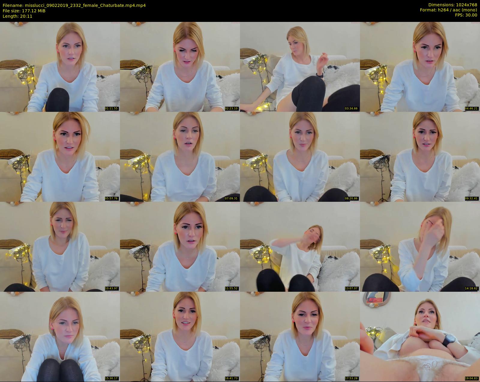 misslucci — 21 minute Chaturbate female cam show recording, 720p, Feb 9, 2019