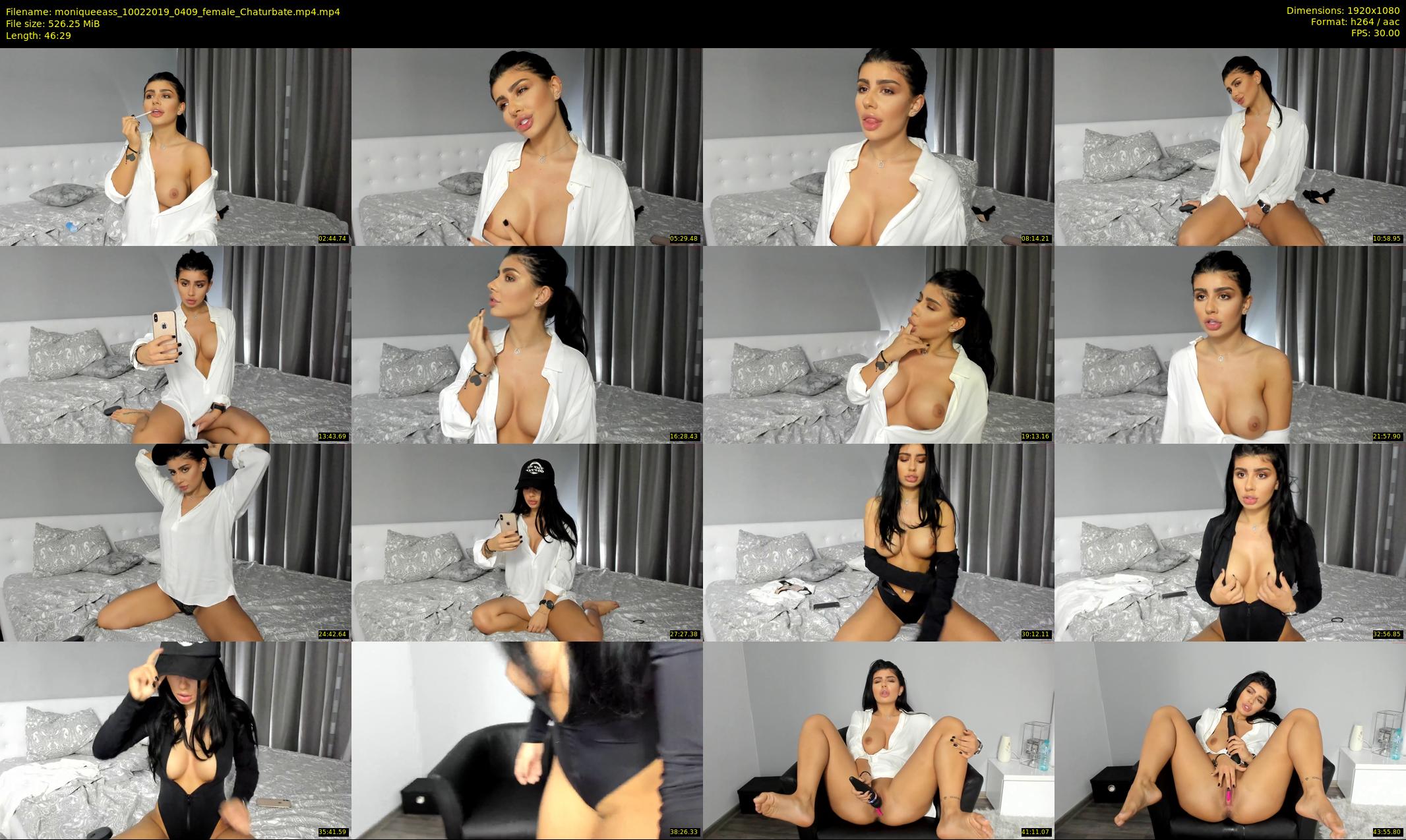 moniqueeass — 47 minute Chaturbate female cam show recording, 1080p, Feb 10, 2019