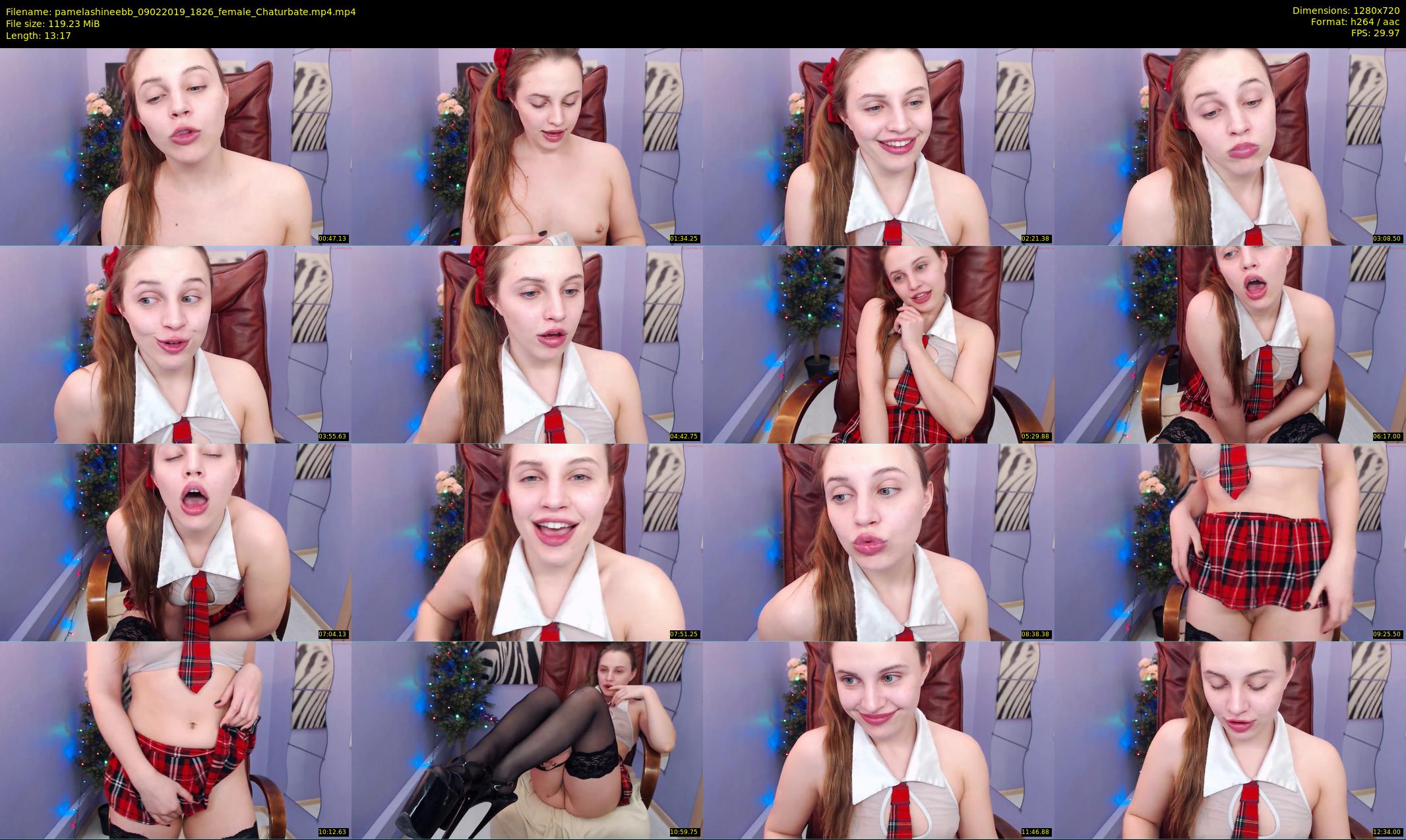 pamelashineebb — 14 minute Chaturbate female cam show recording, 720p, Feb 9, 2019