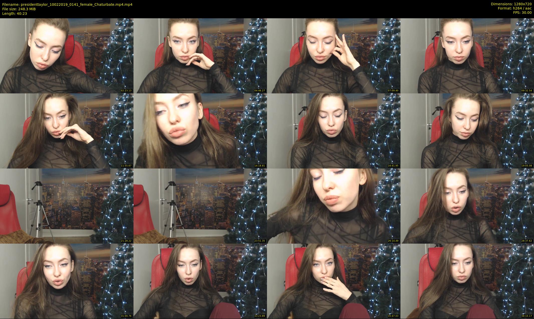 presidenttaylor — 41 minute Chaturbate female cam show recording, 720p, Feb 10, 2019