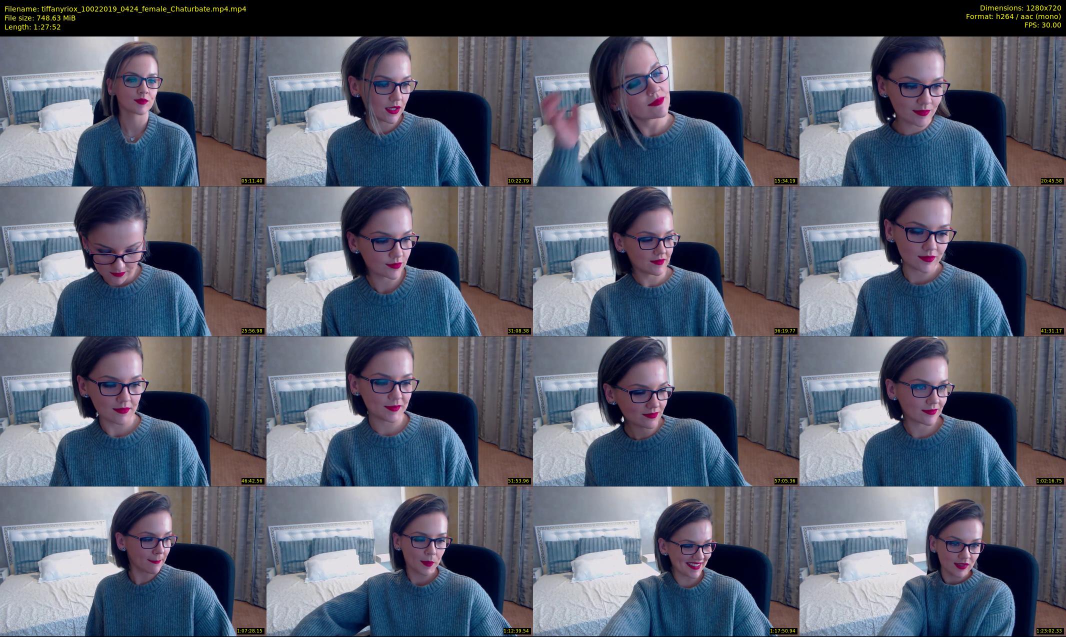 tiffanyriox — 88 minute Chaturbate female cam show recording, 720p, Feb 10, 2019