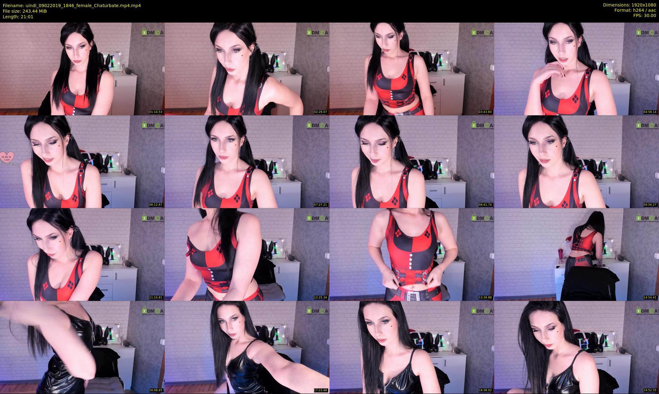 uindi — 22 minute Chaturbate female cam show recording, 1080p, Feb 9, 2019