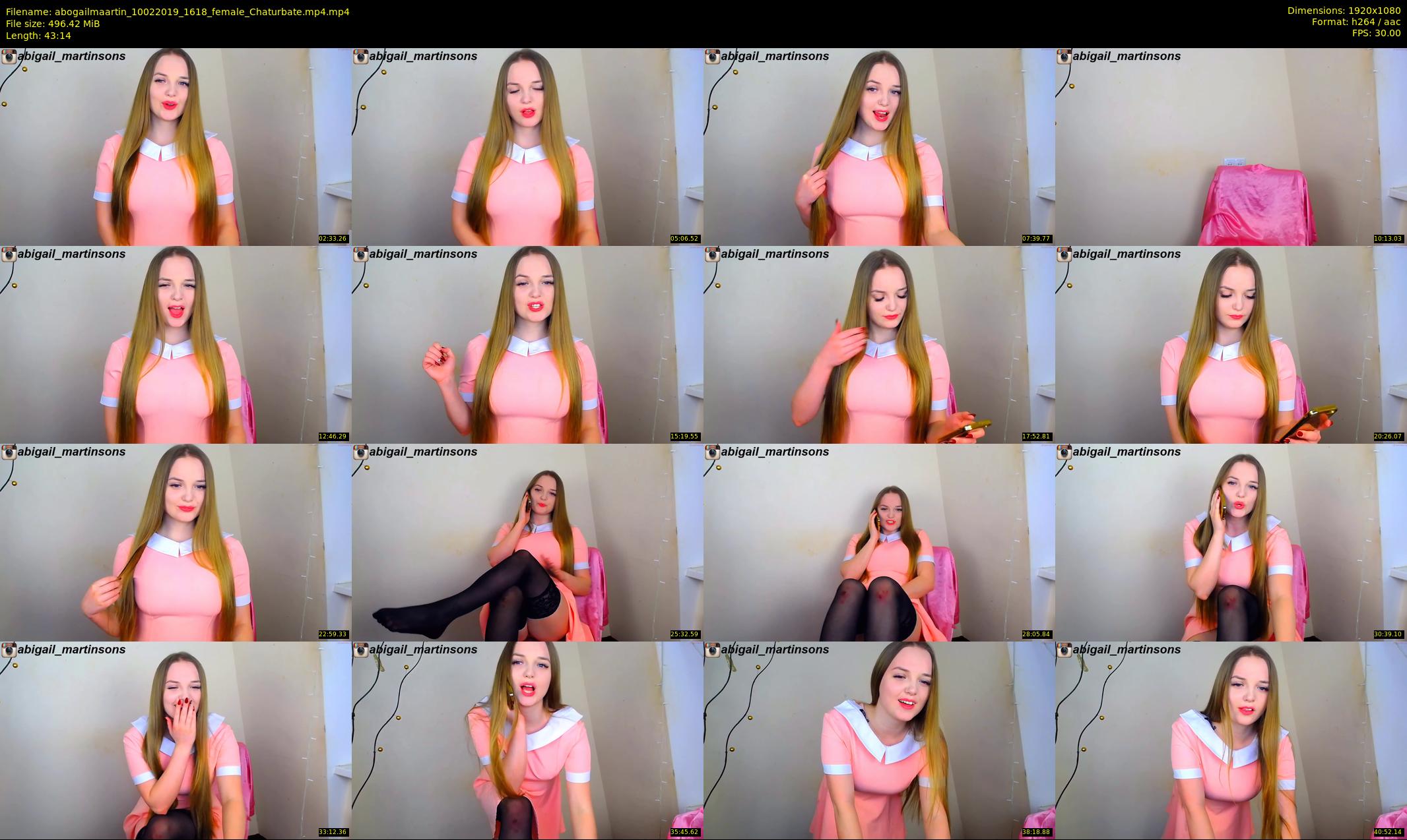 abogailmaartin — 44 minute Chaturbate female cam show recording, 1080p, Feb 10, 2019