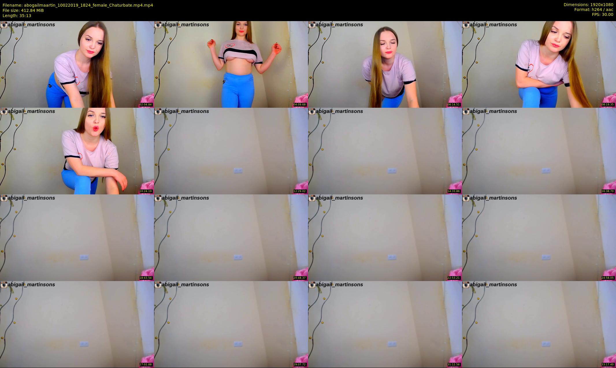 abogailmaartin — 36 minute Chaturbate female cam show recording, 1080p, Feb 10, 2019