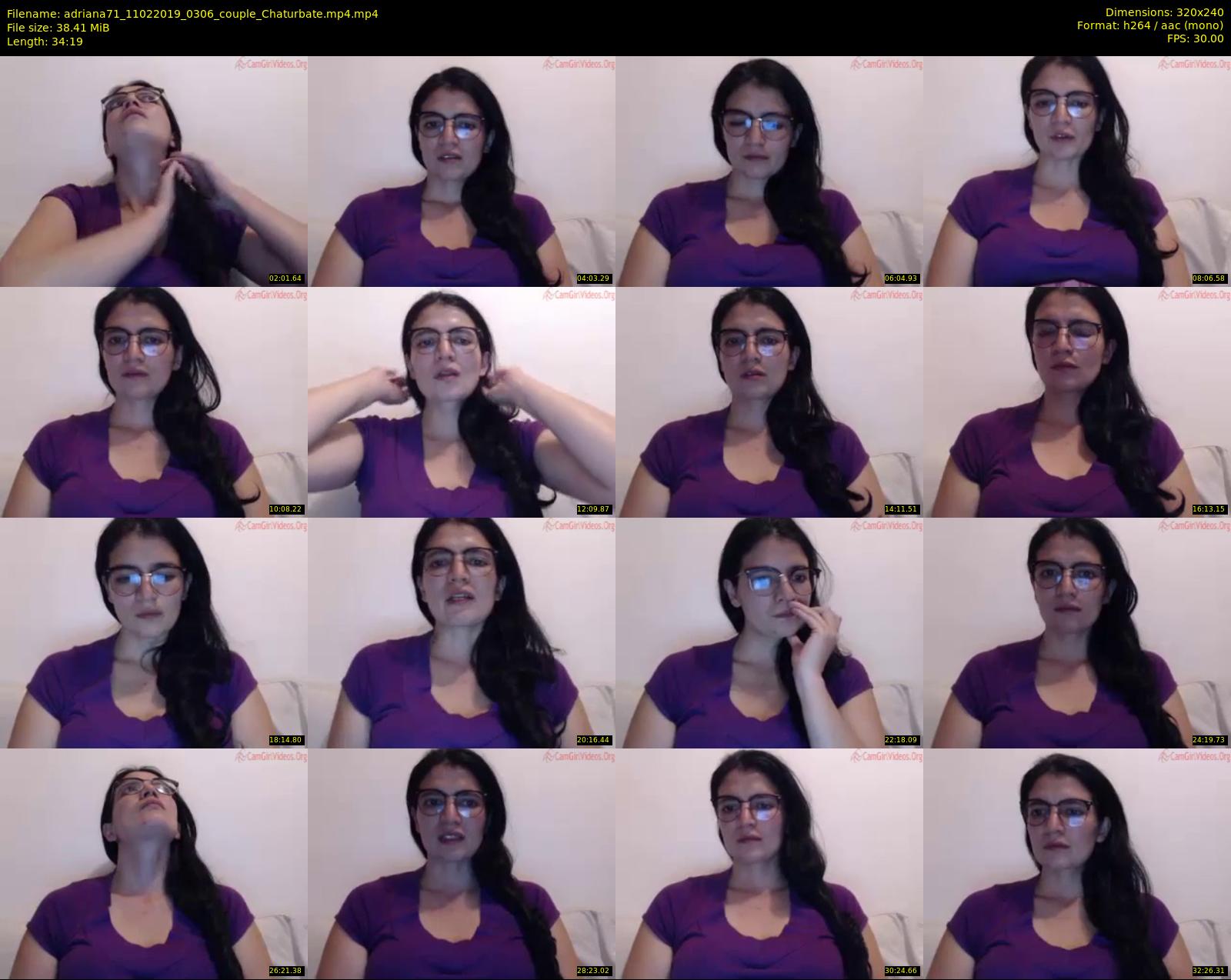 adriana71 — 35 minute Chaturbate couple cam show recording, SD, Feb 11, 2019
