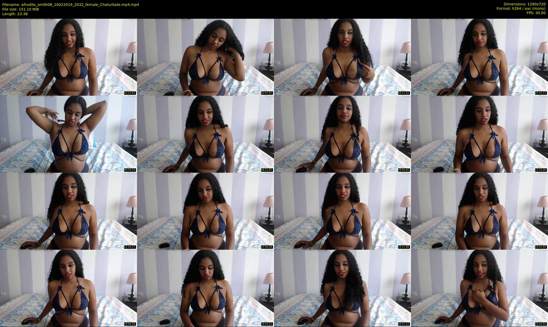 afrodita_smith08 — 24 minute Chaturbate female cam show recording, 720p, Feb 10, 2019