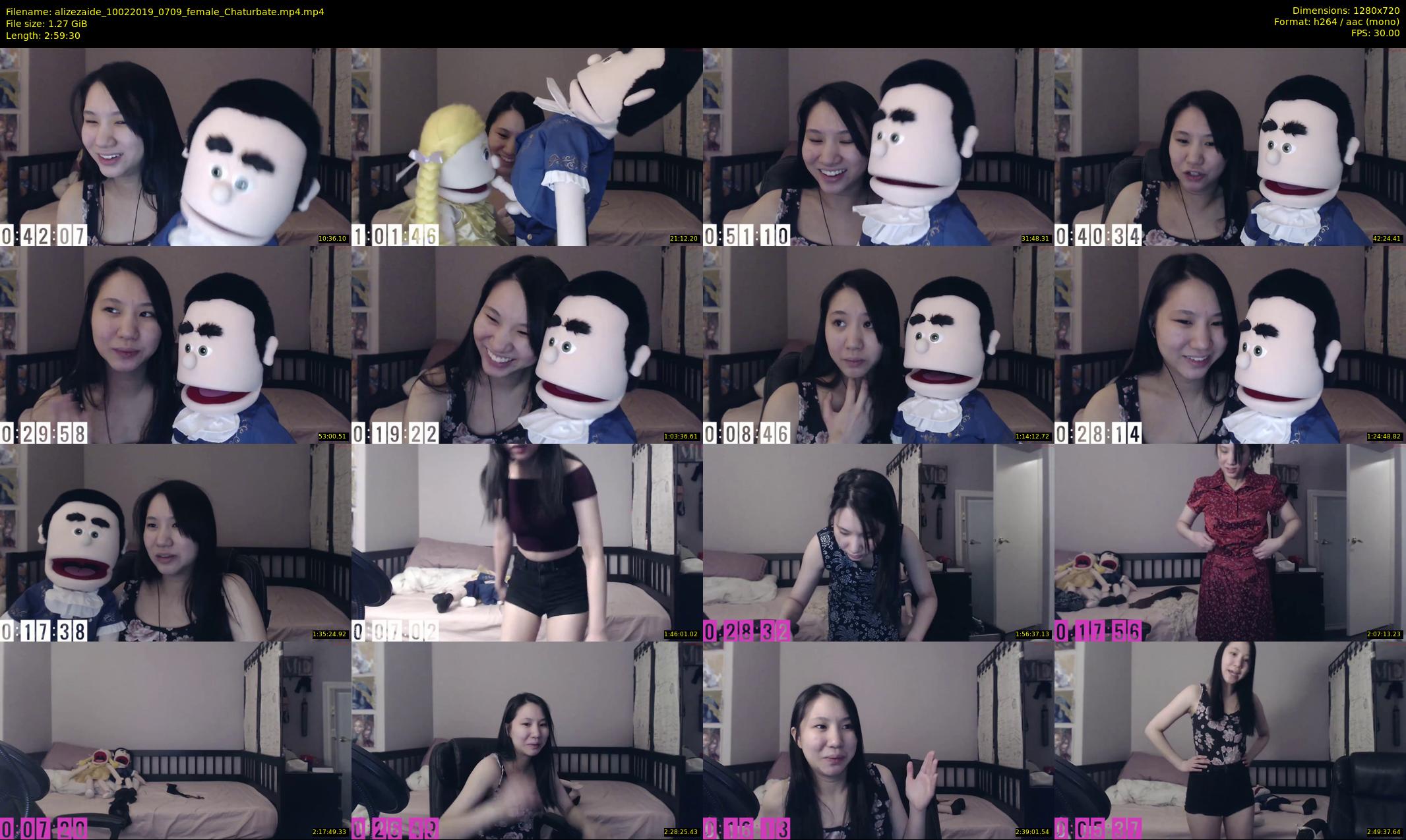 alizezaide — 180 minute Chaturbate female cam show recording, 720p, Feb 10, 2019