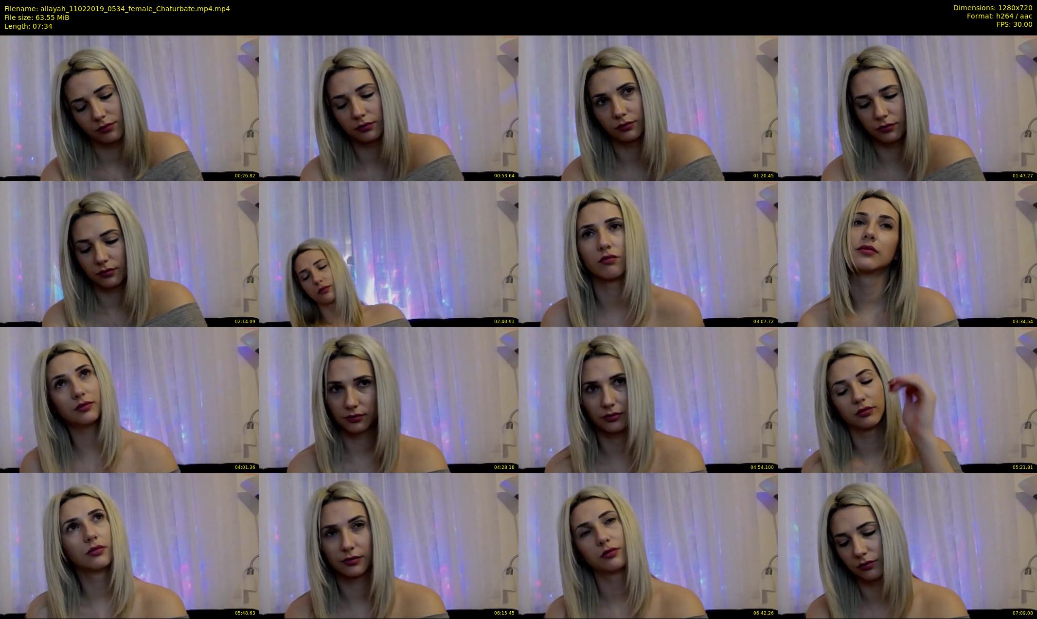 allayah — 8 minute Chaturbate female cam show recording, 720p, Feb 11, 2019