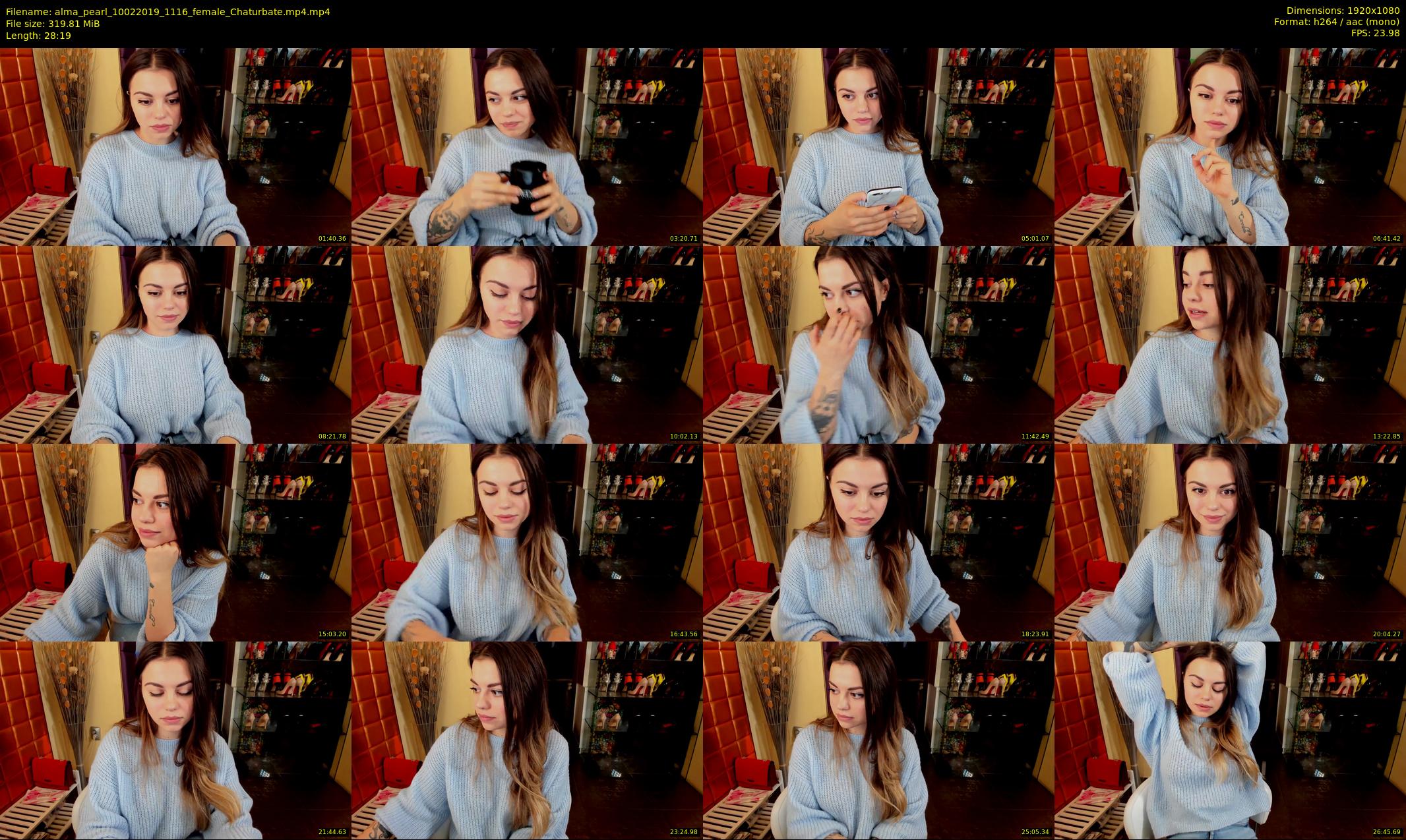 alma_pearl — 29 minute Chaturbate female cam show recording, 1080p, Feb 10, 2019