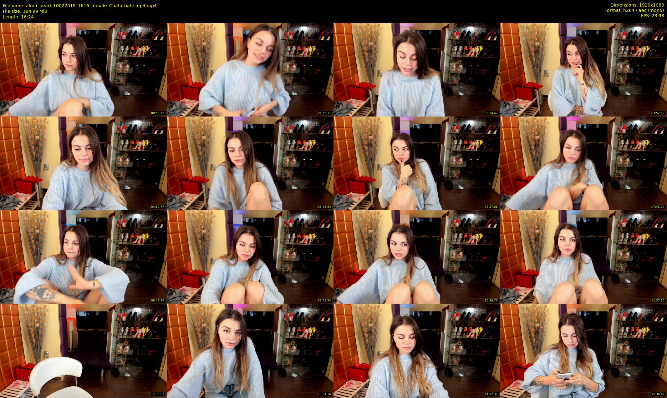 alma_pearl — 17 minute Chaturbate female cam show recording, 1080p, Feb 10, 2019