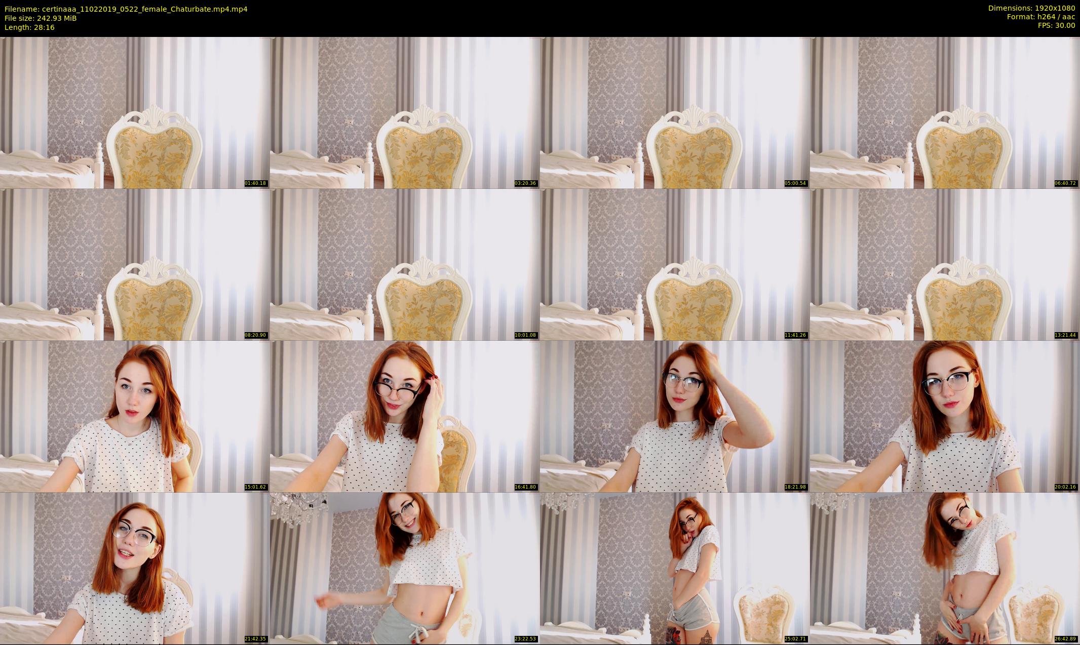 certinaaa — 29 minute Chaturbate female cam show recording, 1080p, Feb 11, 2019