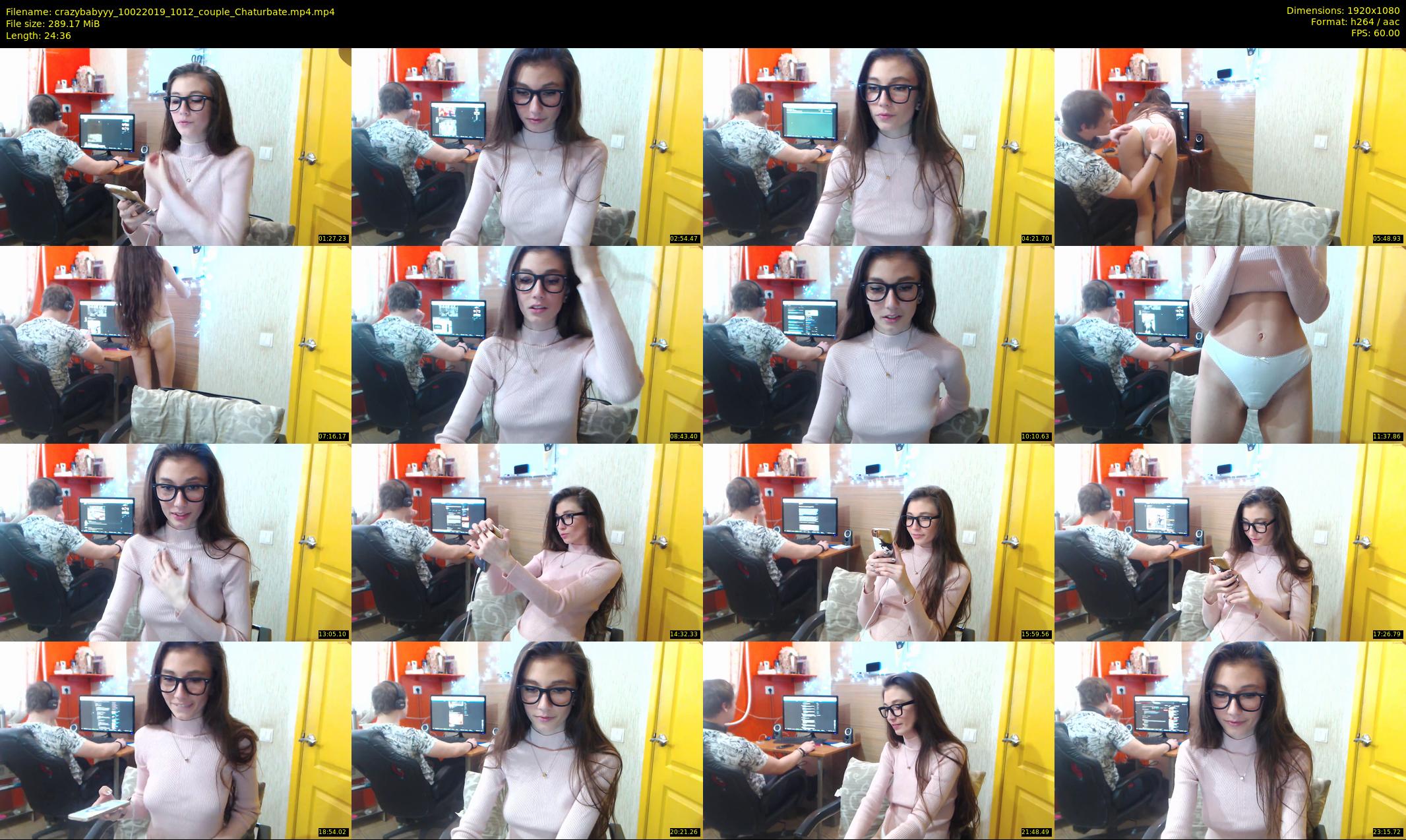 crazybabyyy — 25 minute Chaturbate couple cam show recording, 1080p, Feb 10, 2019