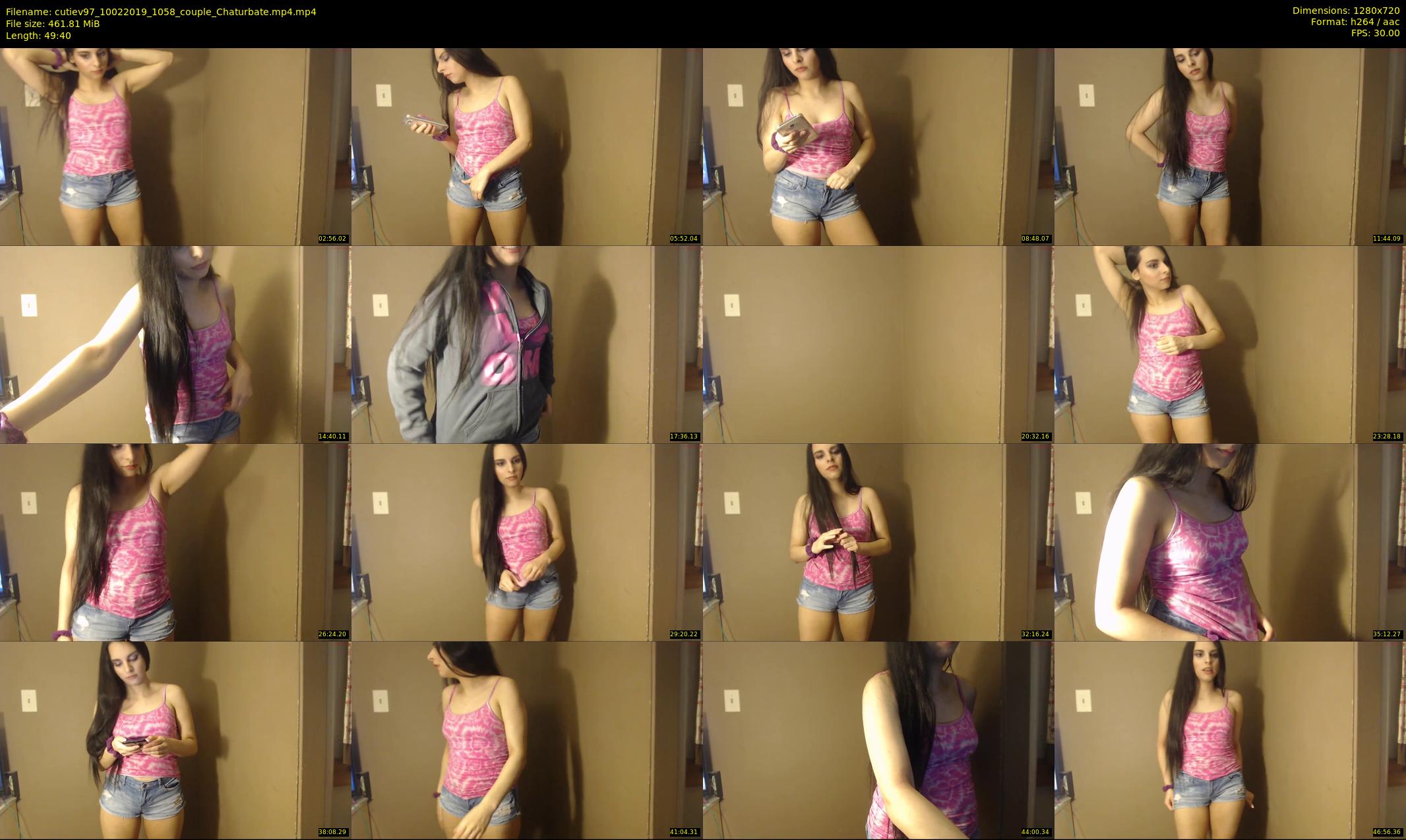 cutiev97 — 50 minute Chaturbate couple cam show recording, 720p, Feb 10, 2019
