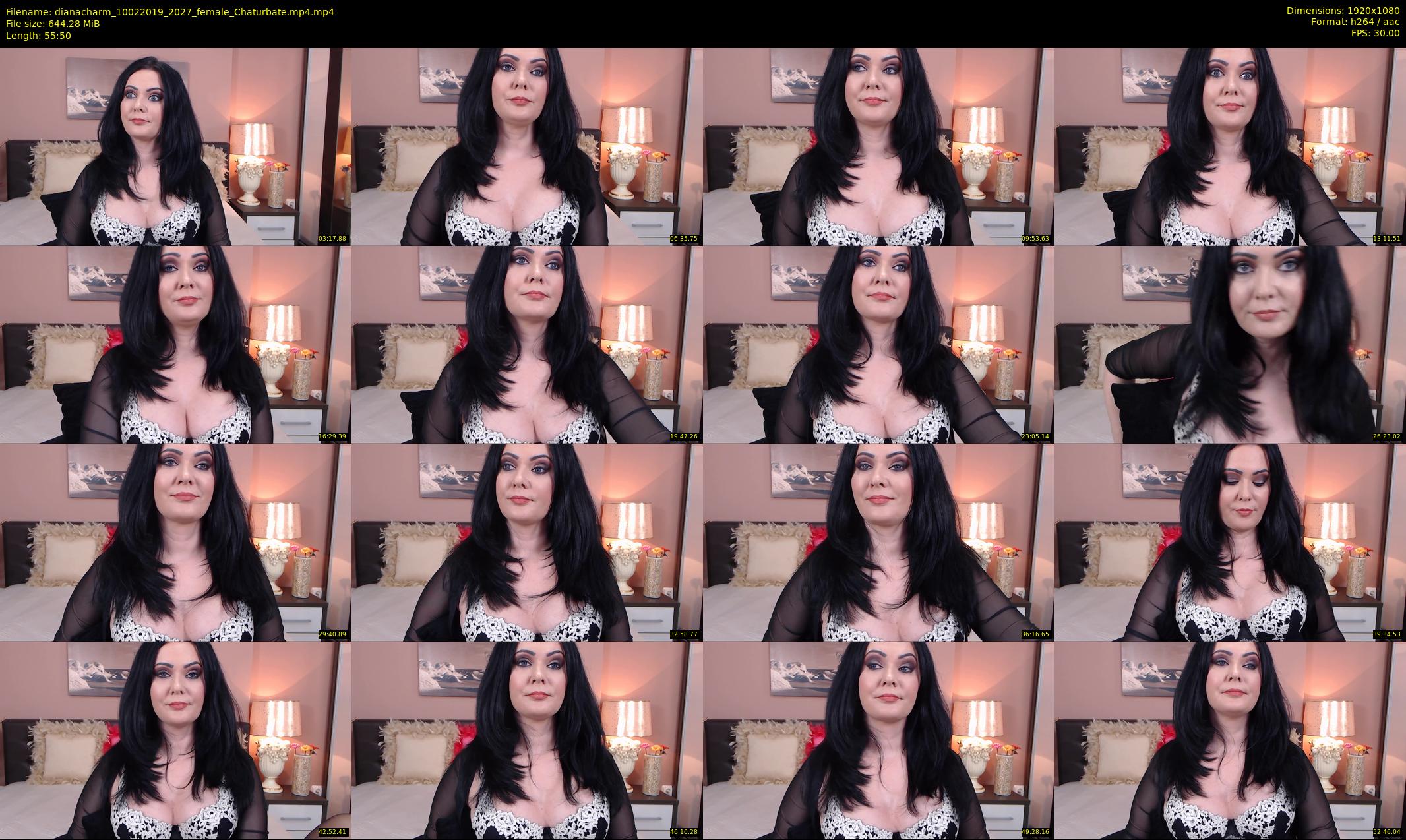 dianacharm — 56 minute Chaturbate female cam show recording, 1080p, Feb 10, 2019