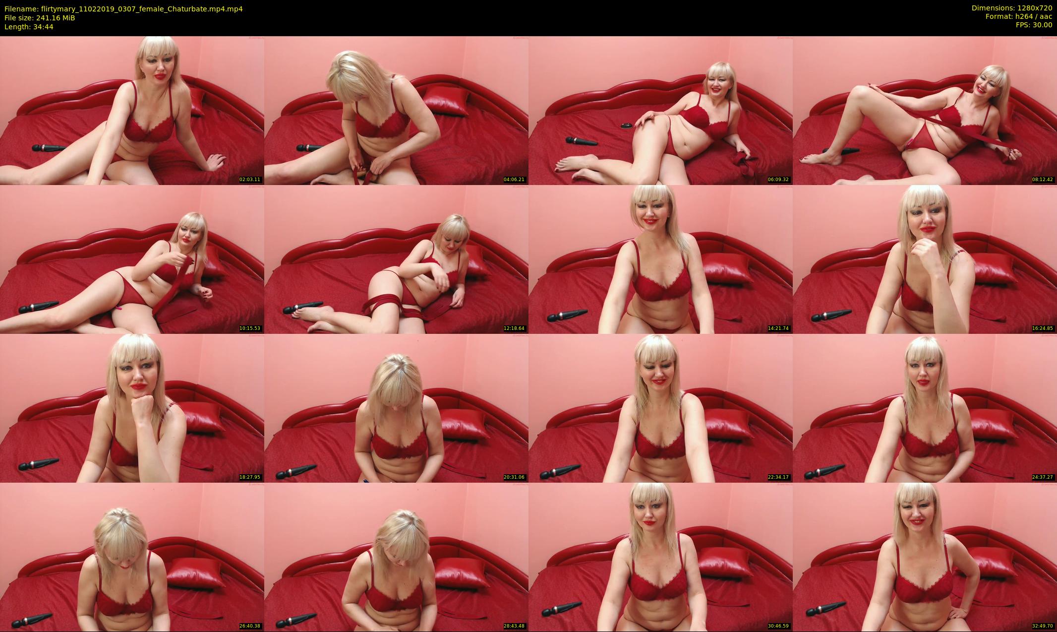 flirtymary — 35 minute Chaturbate female cam show recording, 720p, Feb 11, 2019