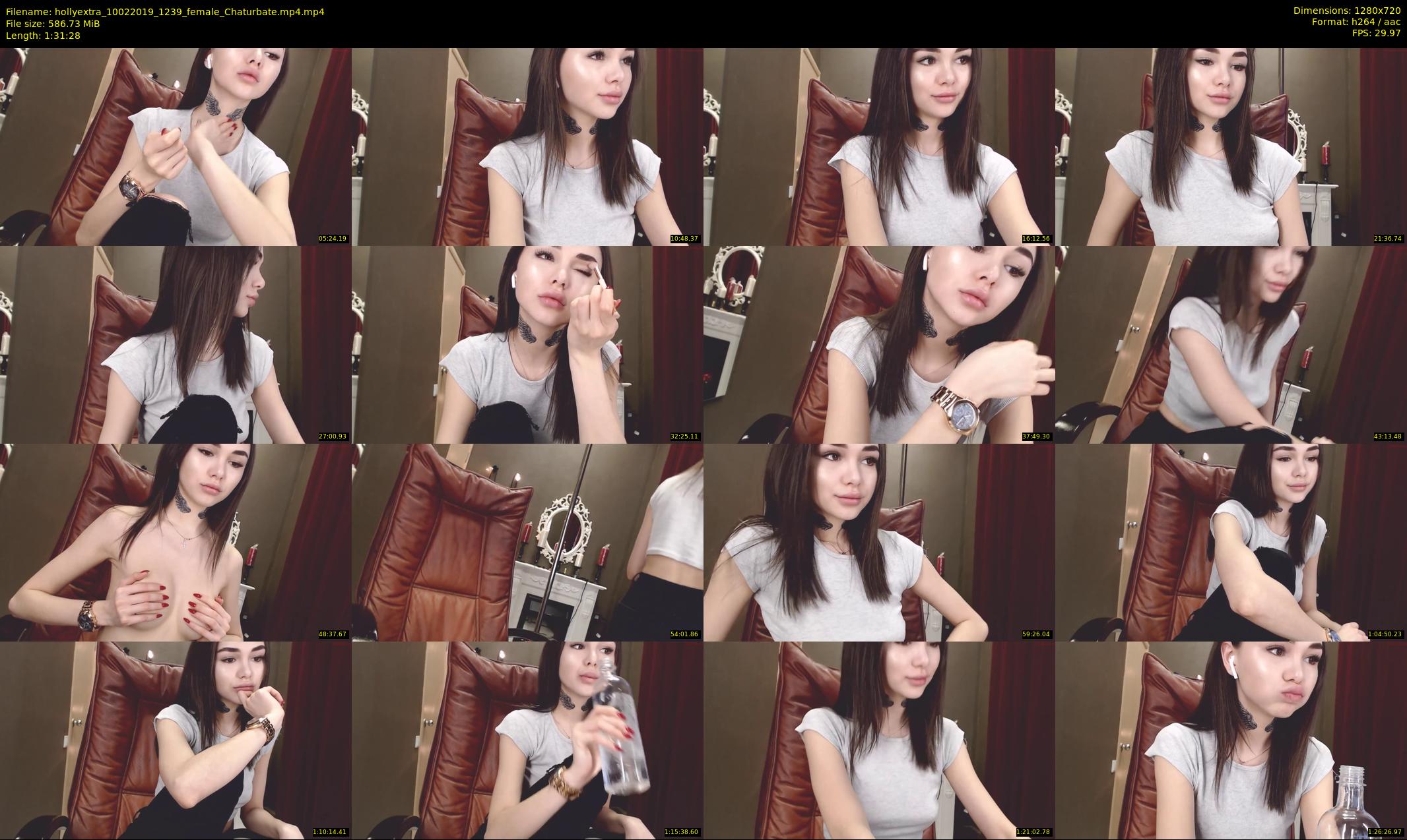 hollyextra — 92 minute Chaturbate female cam show recording, 720p, Feb 10, 2019