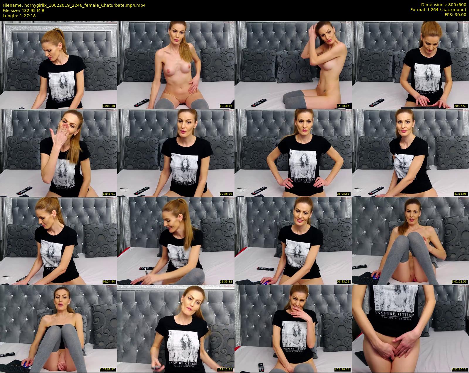 hornygirllx — 88 minute Chaturbate female cam show recording, 480p, Feb 10, 2019
