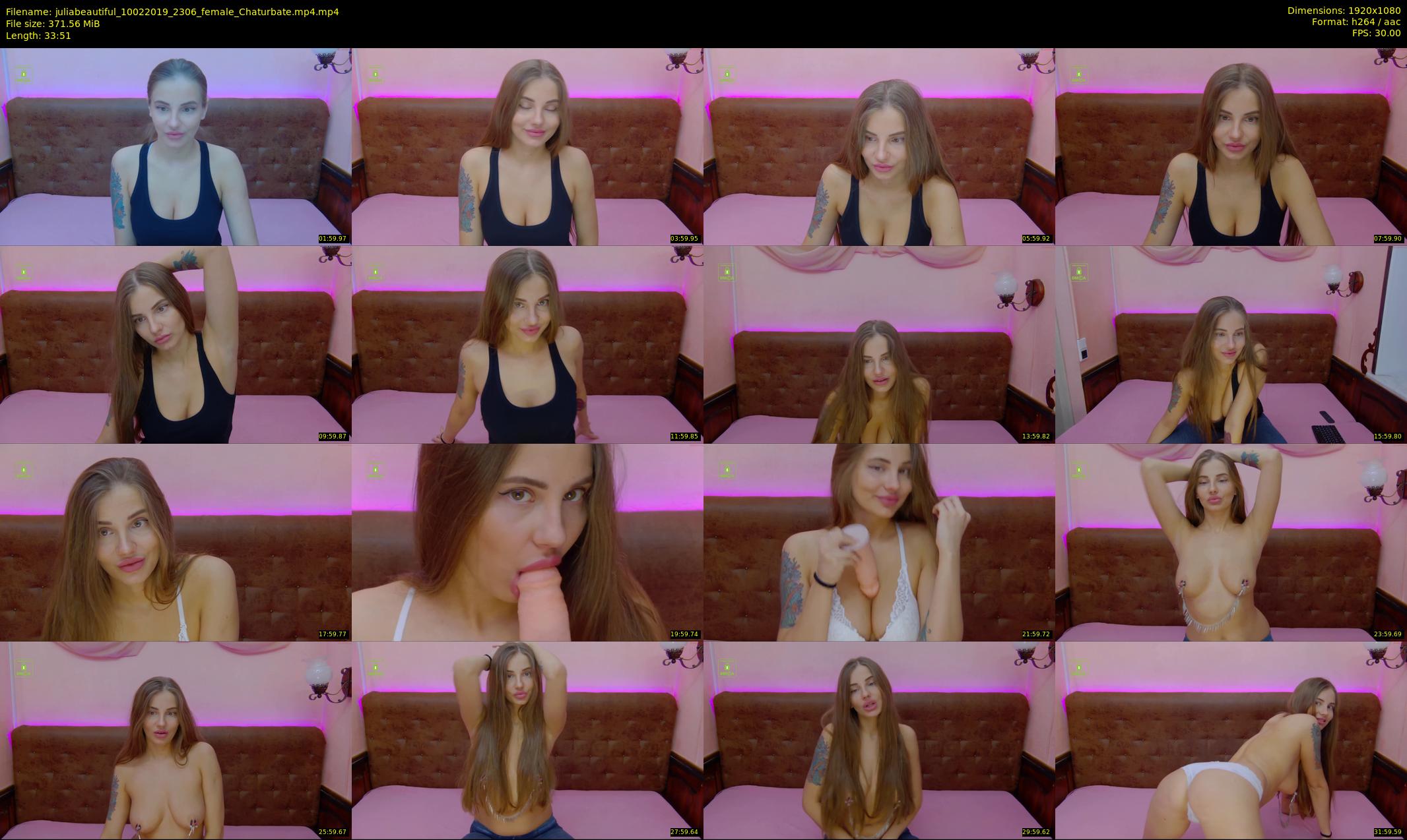 juliabeautiful — 34 minute Chaturbate female cam show recording, 1080p, Feb 10, 2019
