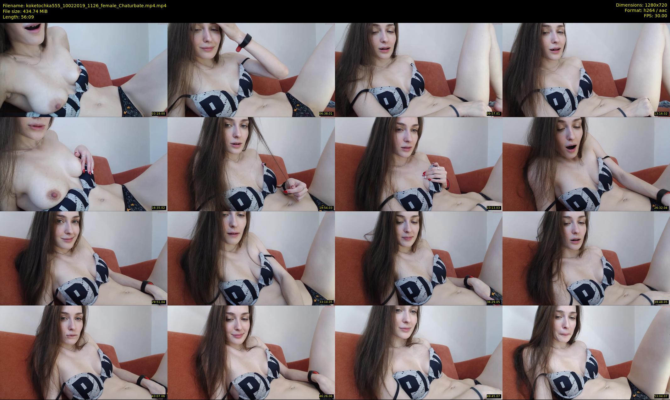 koketochka555 — 57 minute Chaturbate female cam show recording, 720p, Feb 10, 2019