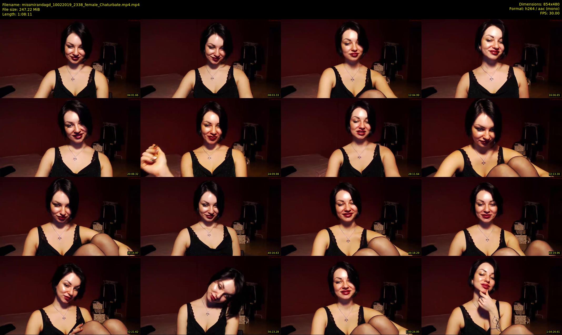 missmirandagd — 69 minute Chaturbate female cam show recording, 480p, Feb 10, 2019