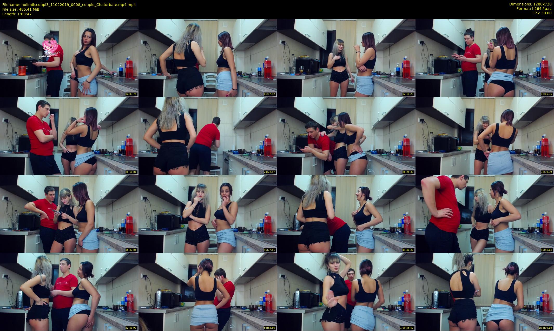 nolimitscoupl3 — 69 minute Chaturbate couple cam show recording, 720p, Feb 11, 2019