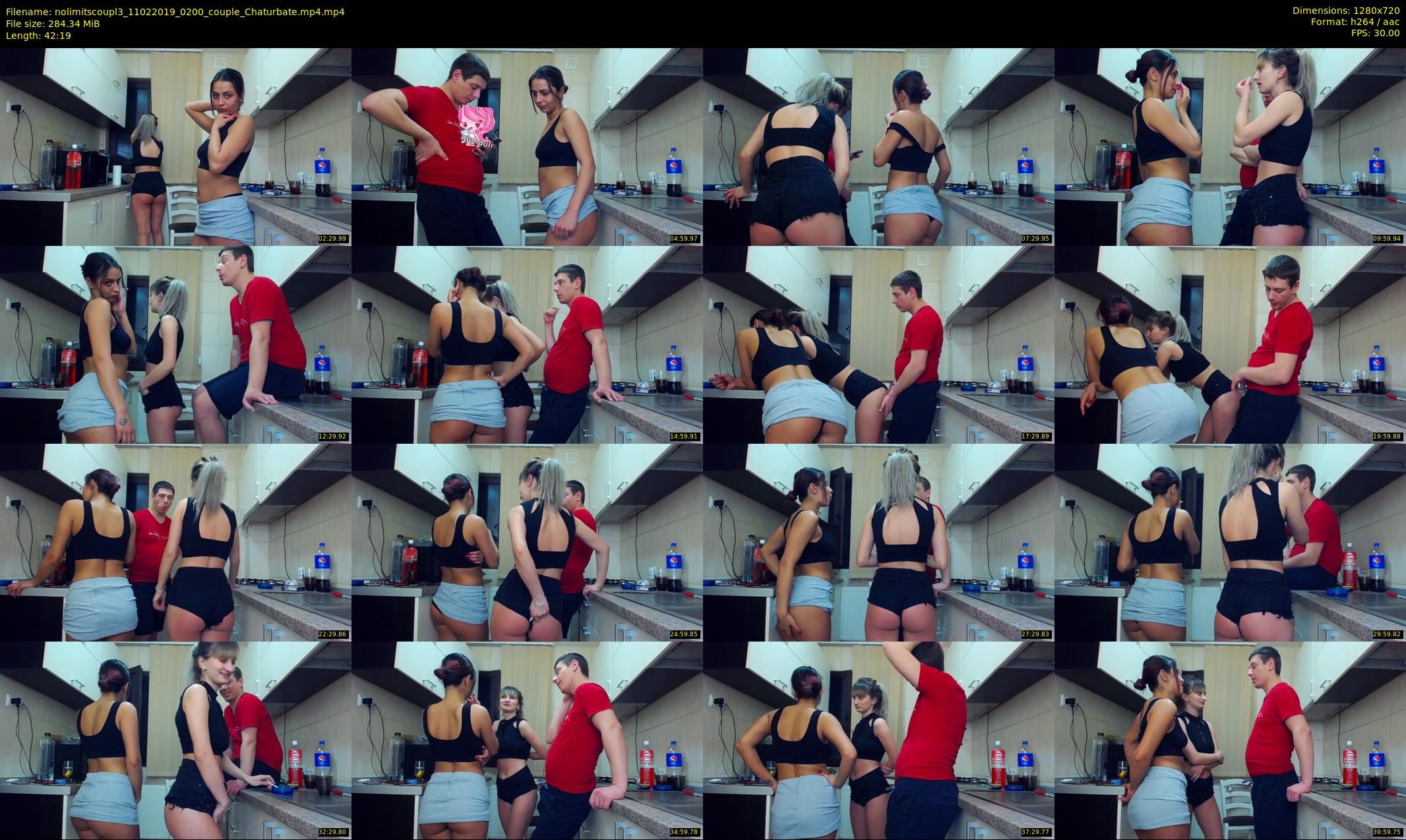 nolimitscoupl3 — 43 minute Chaturbate couple cam show recording, 720p, Feb 11, 2019