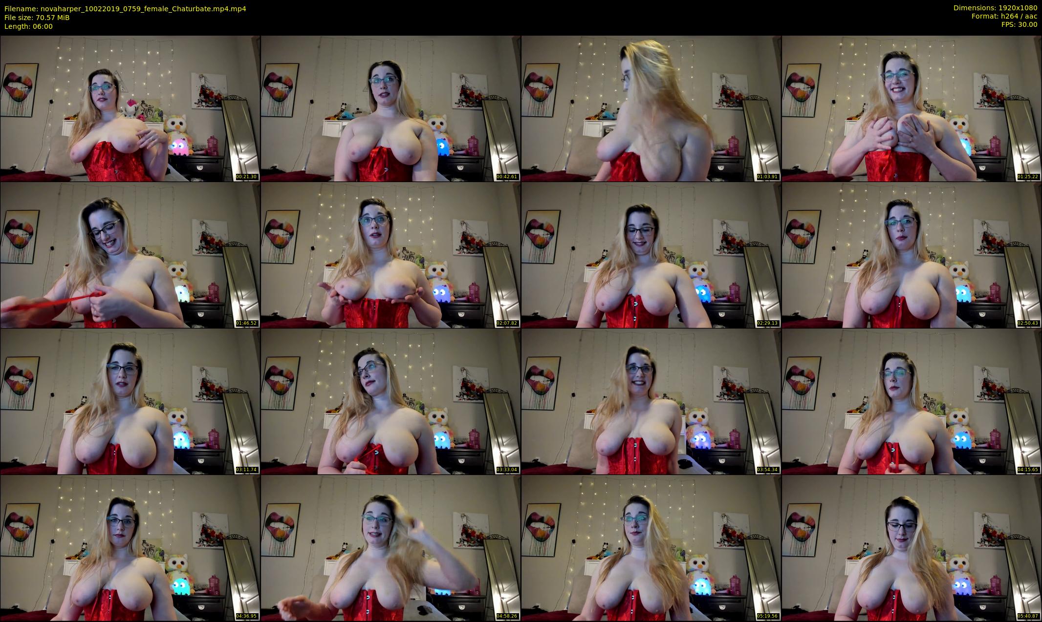 novaharper — 6 minute Chaturbate female cam show recording, 1080p, Feb 10, 2019
