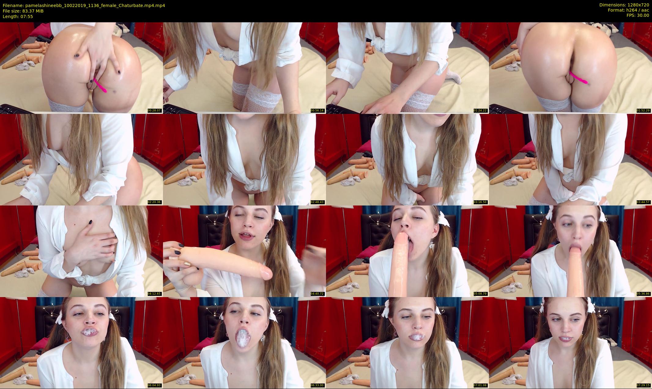 pamelashineebb — 8 minute Chaturbate female cam show recording, 720p, Feb 10, 2019