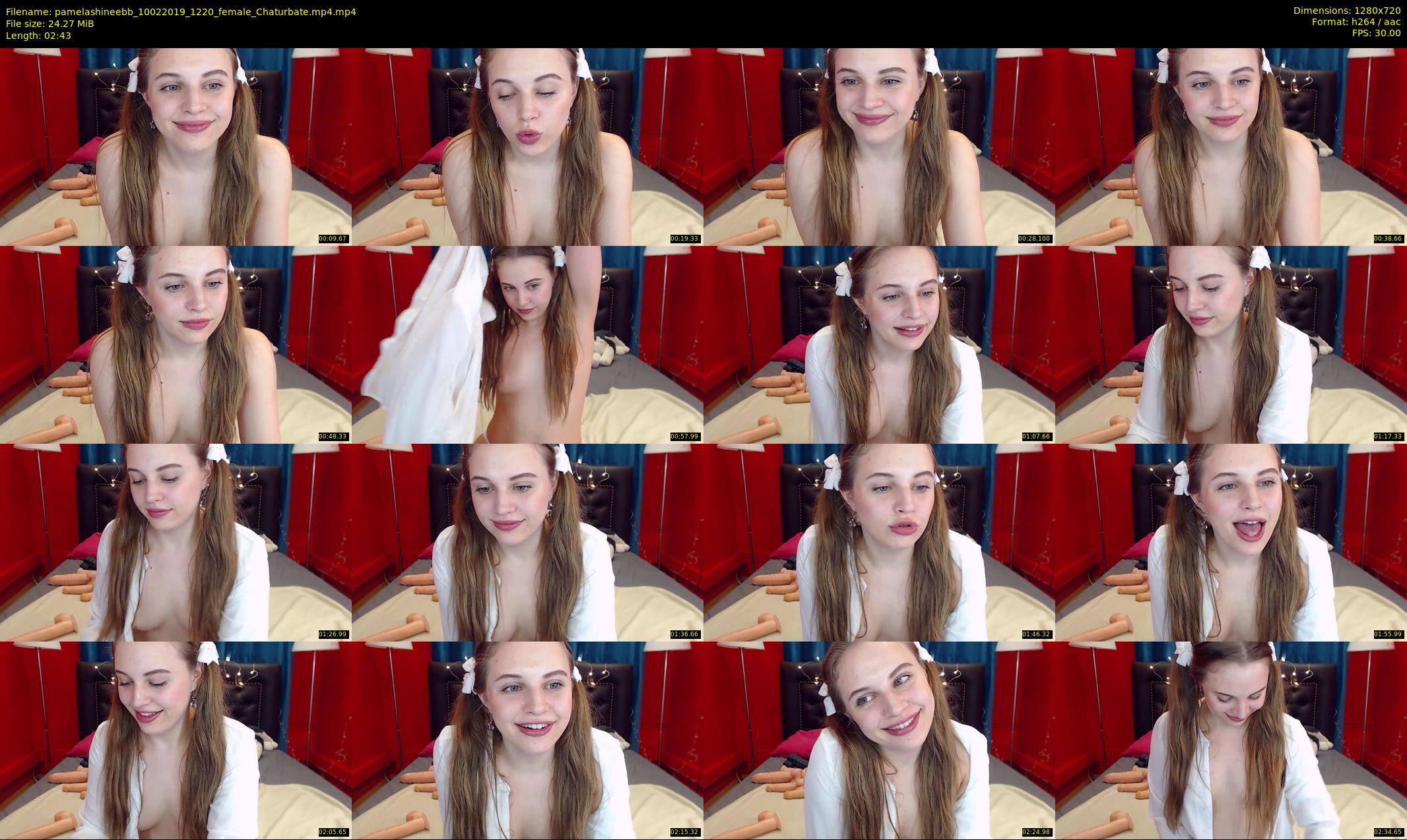 pamelashineebb — 3 minute Chaturbate female cam show recording, 720p, Feb 10, 2019