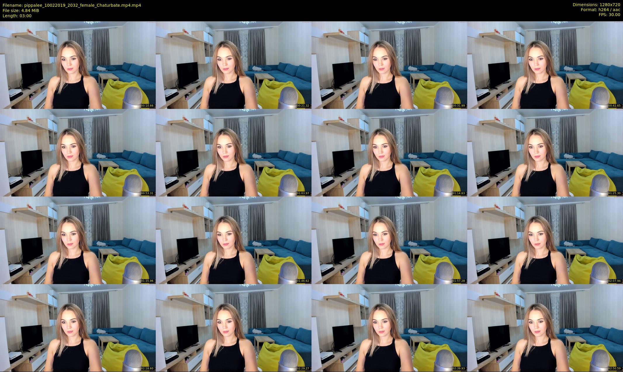 pippalee — 3 minute Chaturbate female cam show recording, 720p, Feb 10, 2019
