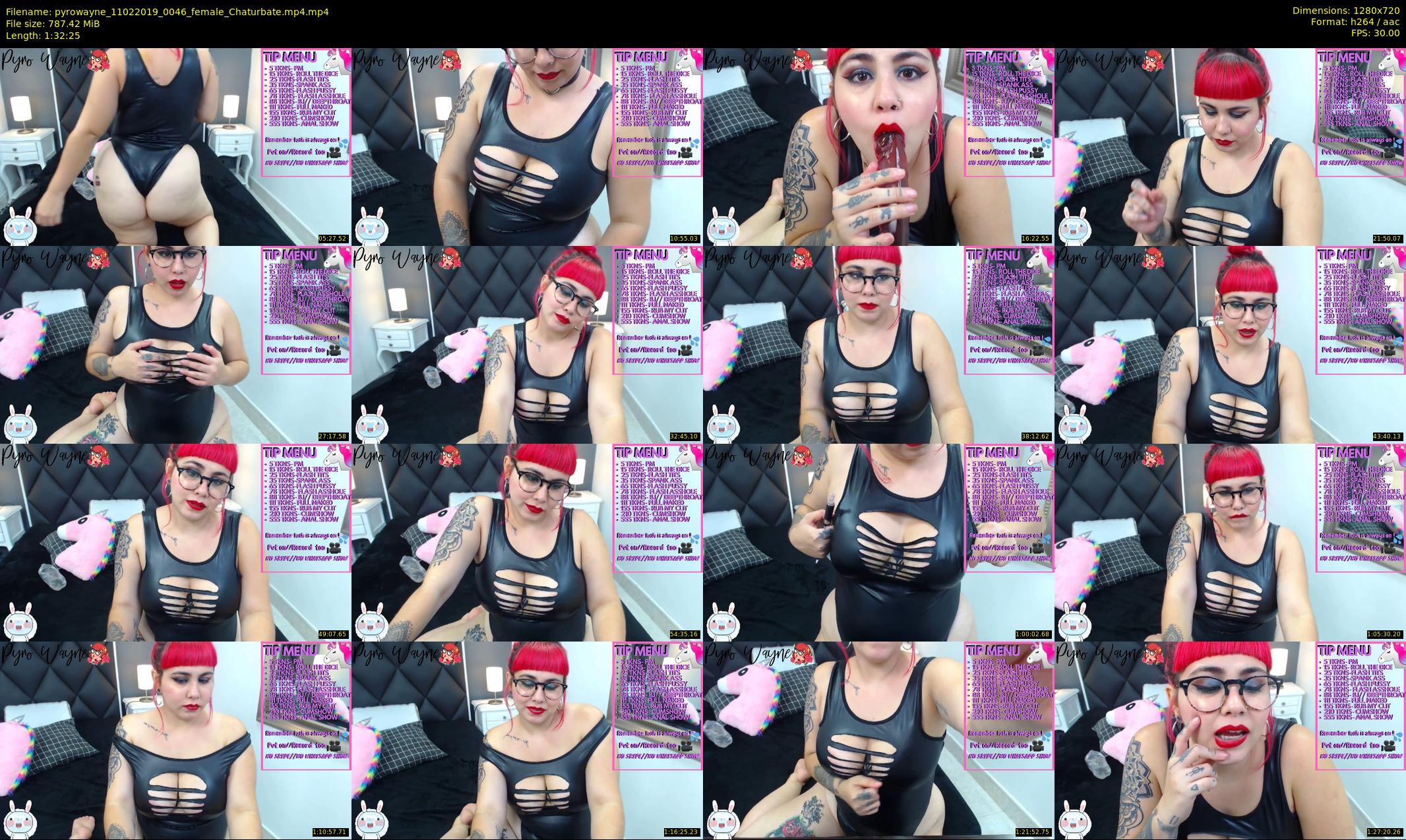 pyrowayne — 93 minute Chaturbate female cam show recording, 720p, Feb 11, 2019