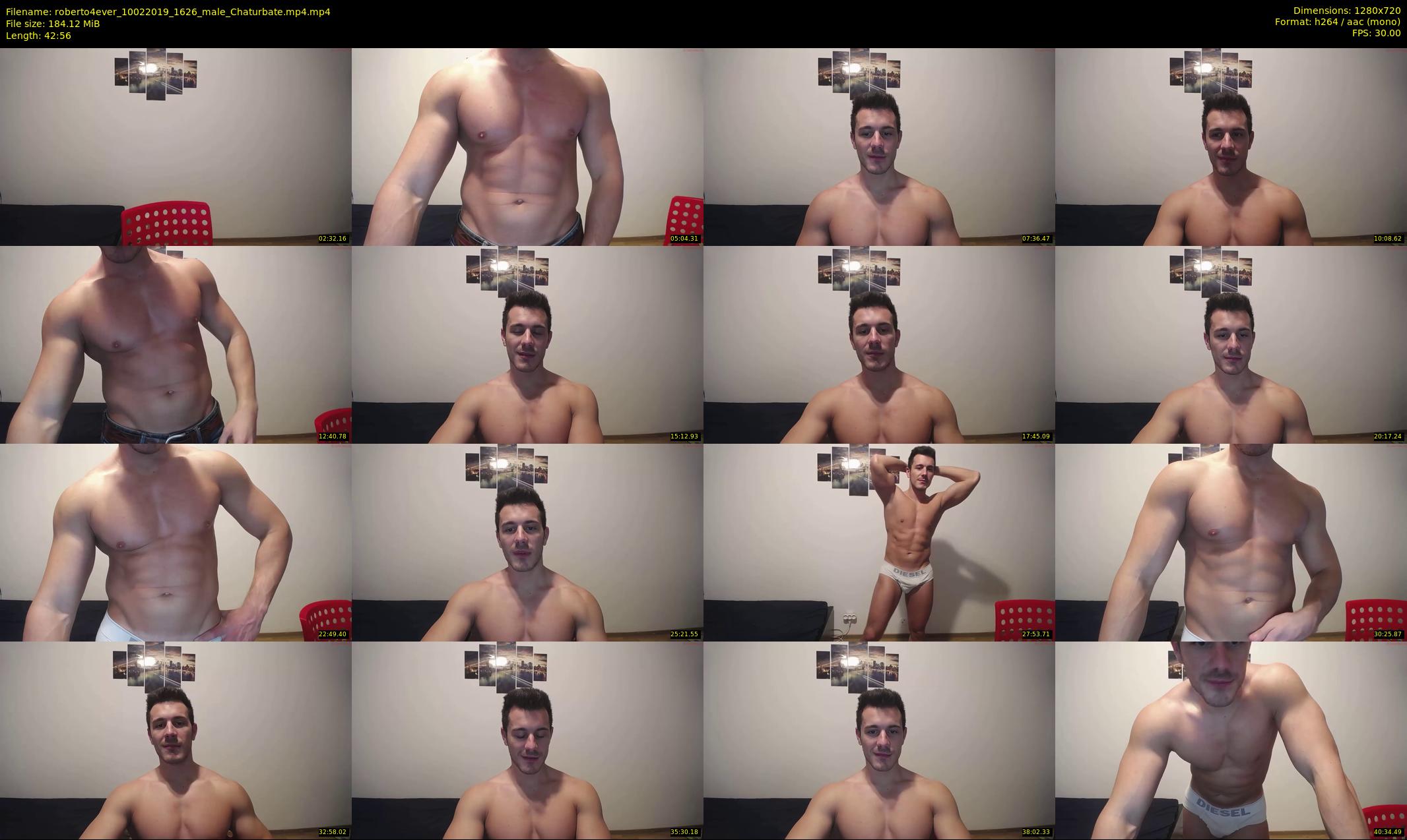 roberto4ever — 43 minute Chaturbate male cam show recording, 720p, Feb 10, 2019