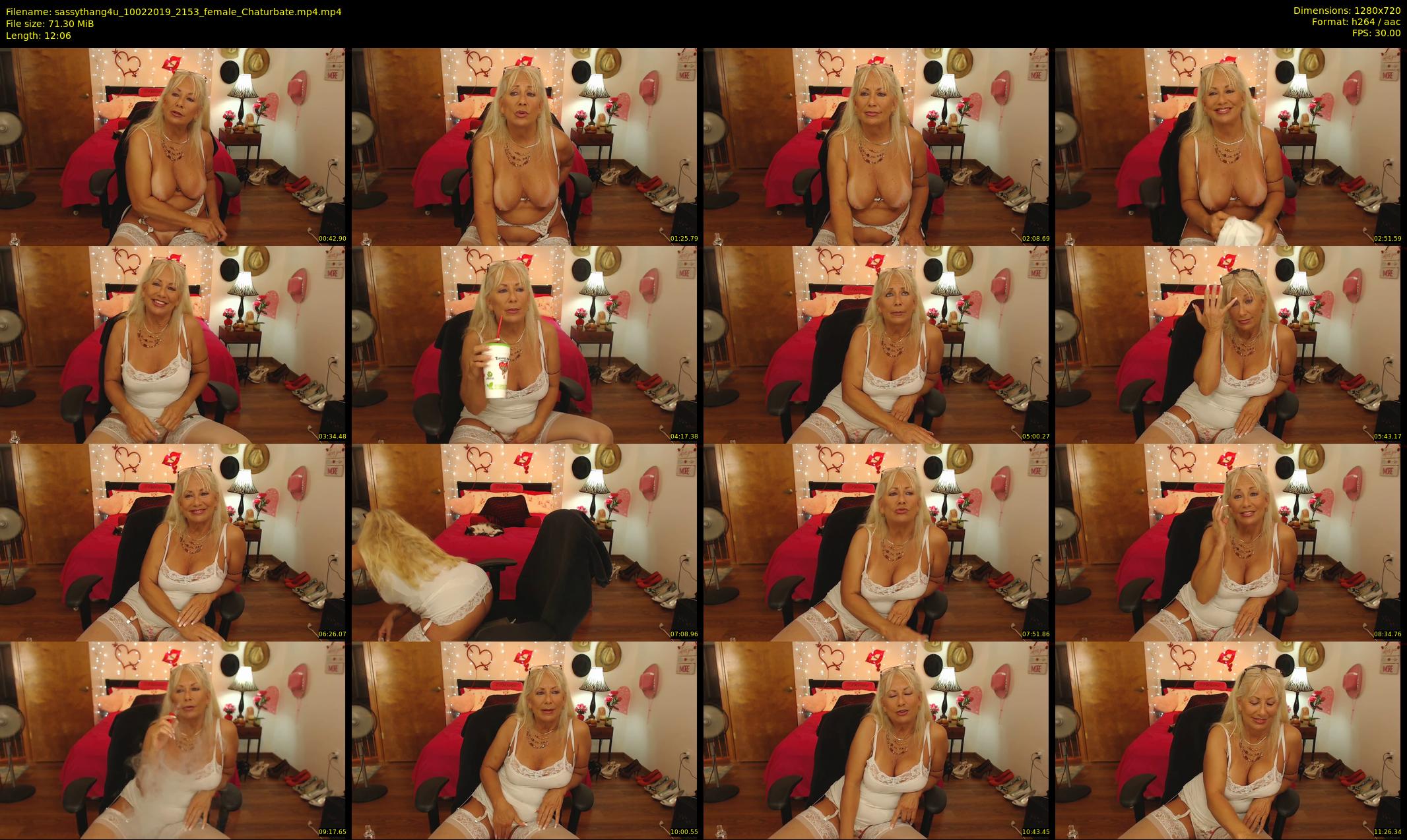 sassythang4u — 13 minute Chaturbate female cam show recording, 720p, Feb 10, 2019
