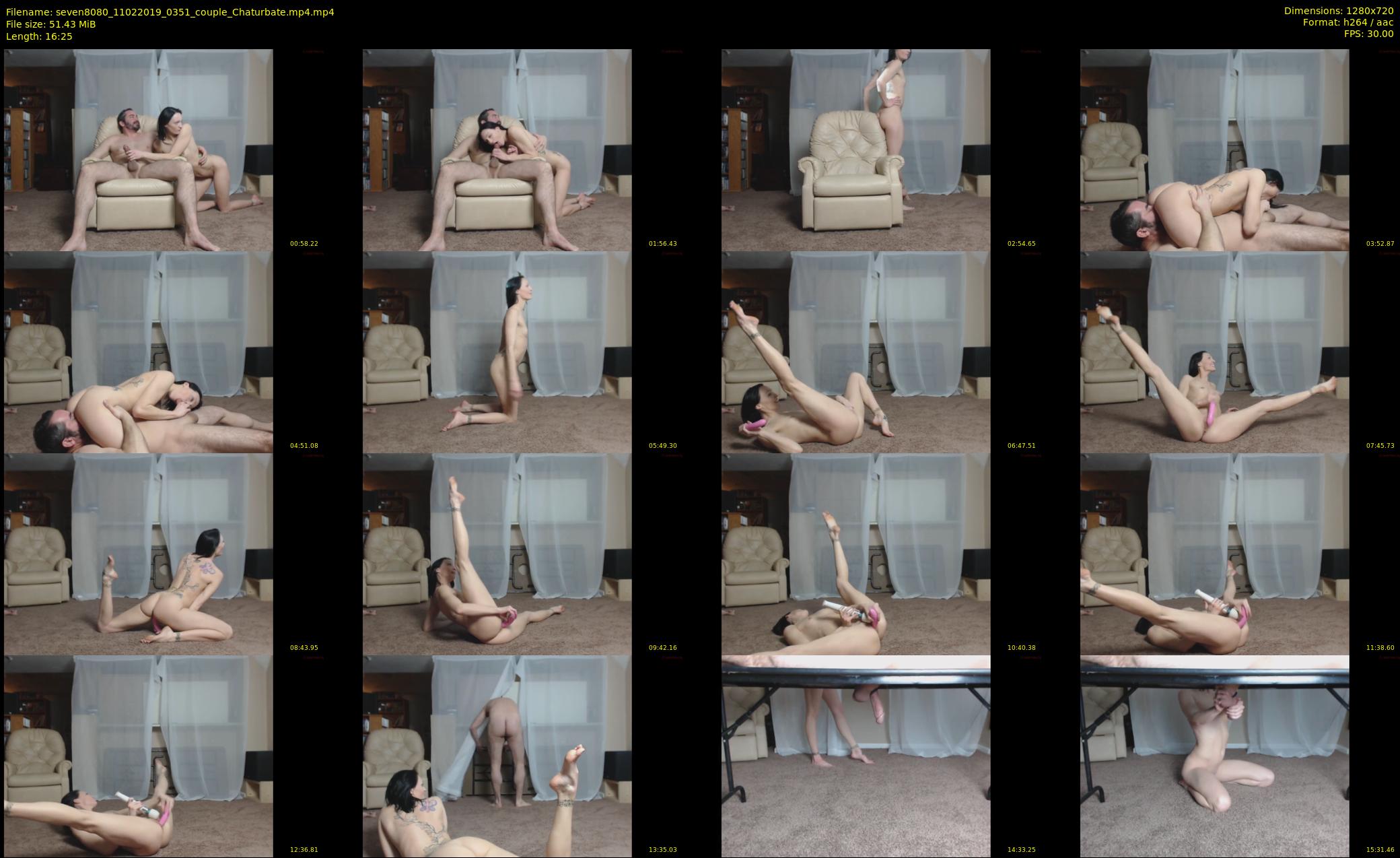 seven8080 — 17 minute Chaturbate couple cam show recording, 720p, Feb 11, 2019