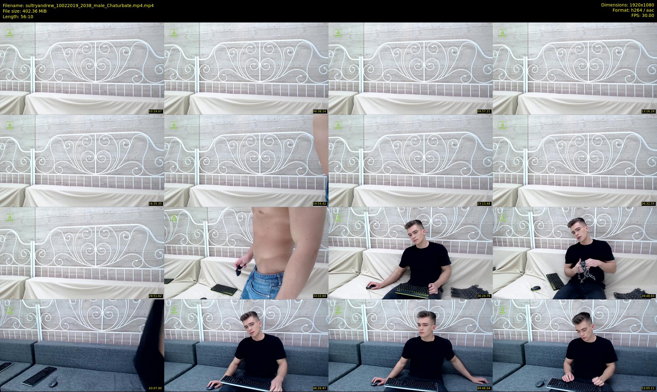 sultryandrew — 57 minute Chaturbate male cam show recording, 1080p, Feb 10, 2019