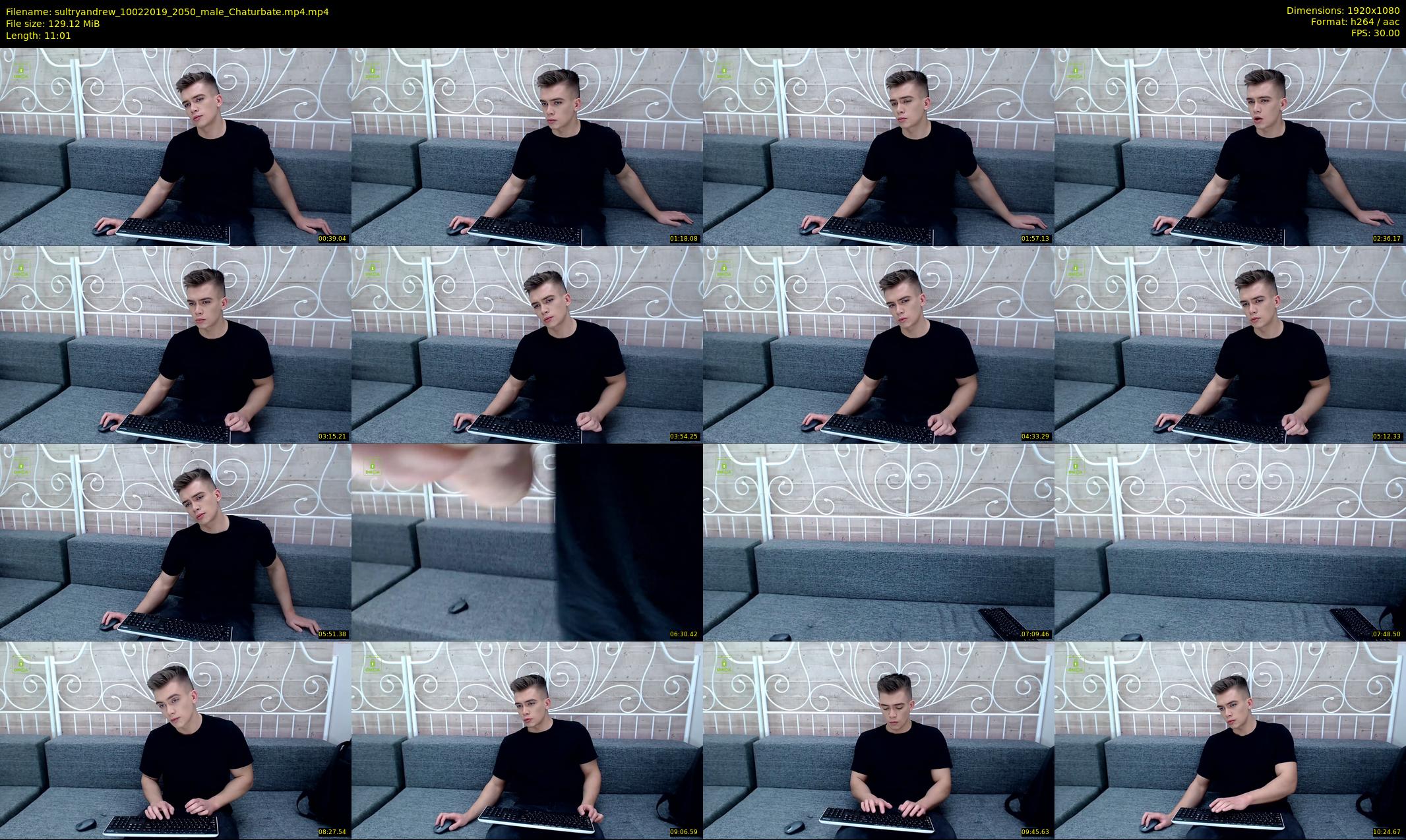 sultryandrew — 12 minute Chaturbate male cam show recording, 1080p, Feb 10, 2019