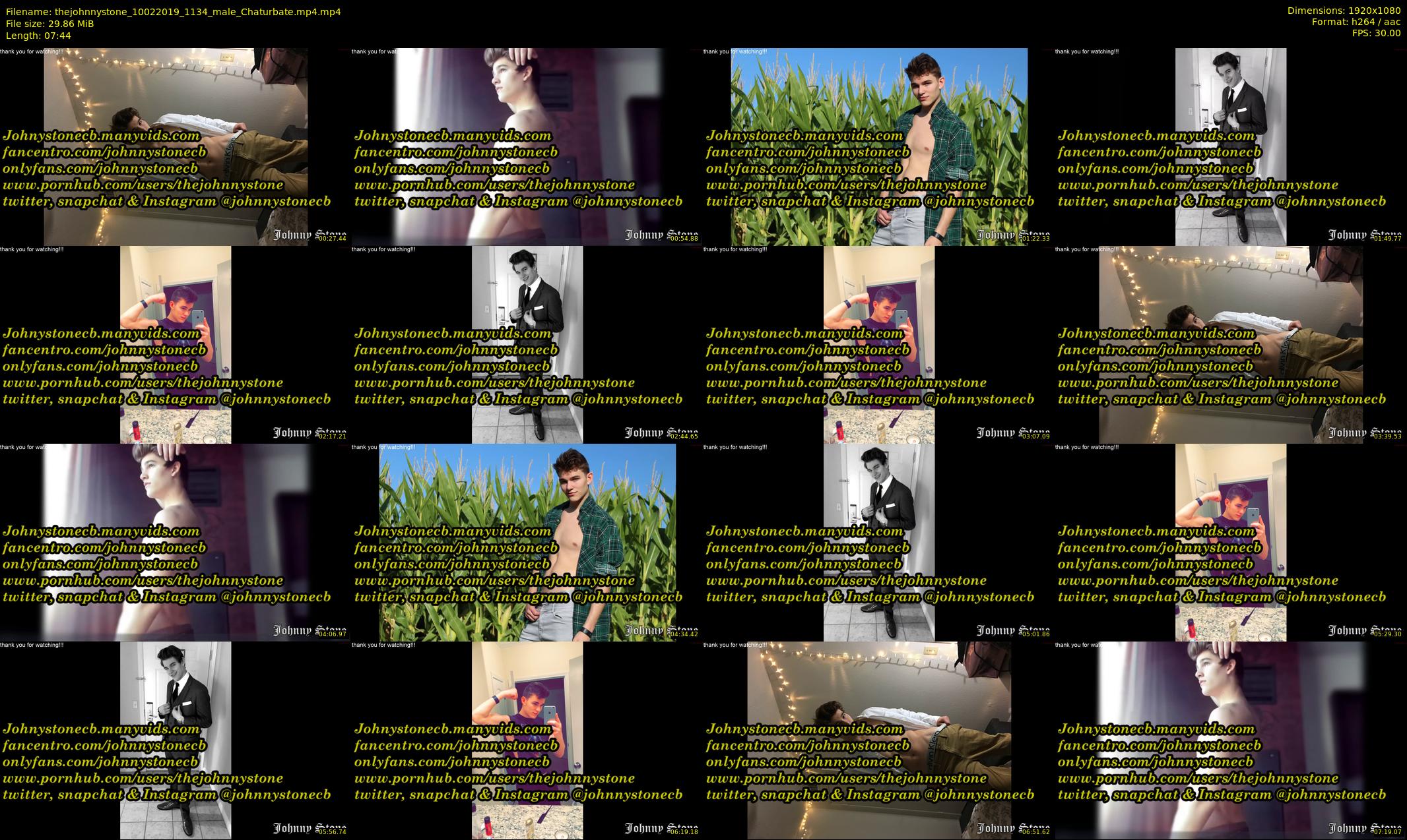 thejohnnystone — 8 minute Chaturbate male cam show recording, 1080p, Feb 10, 2019