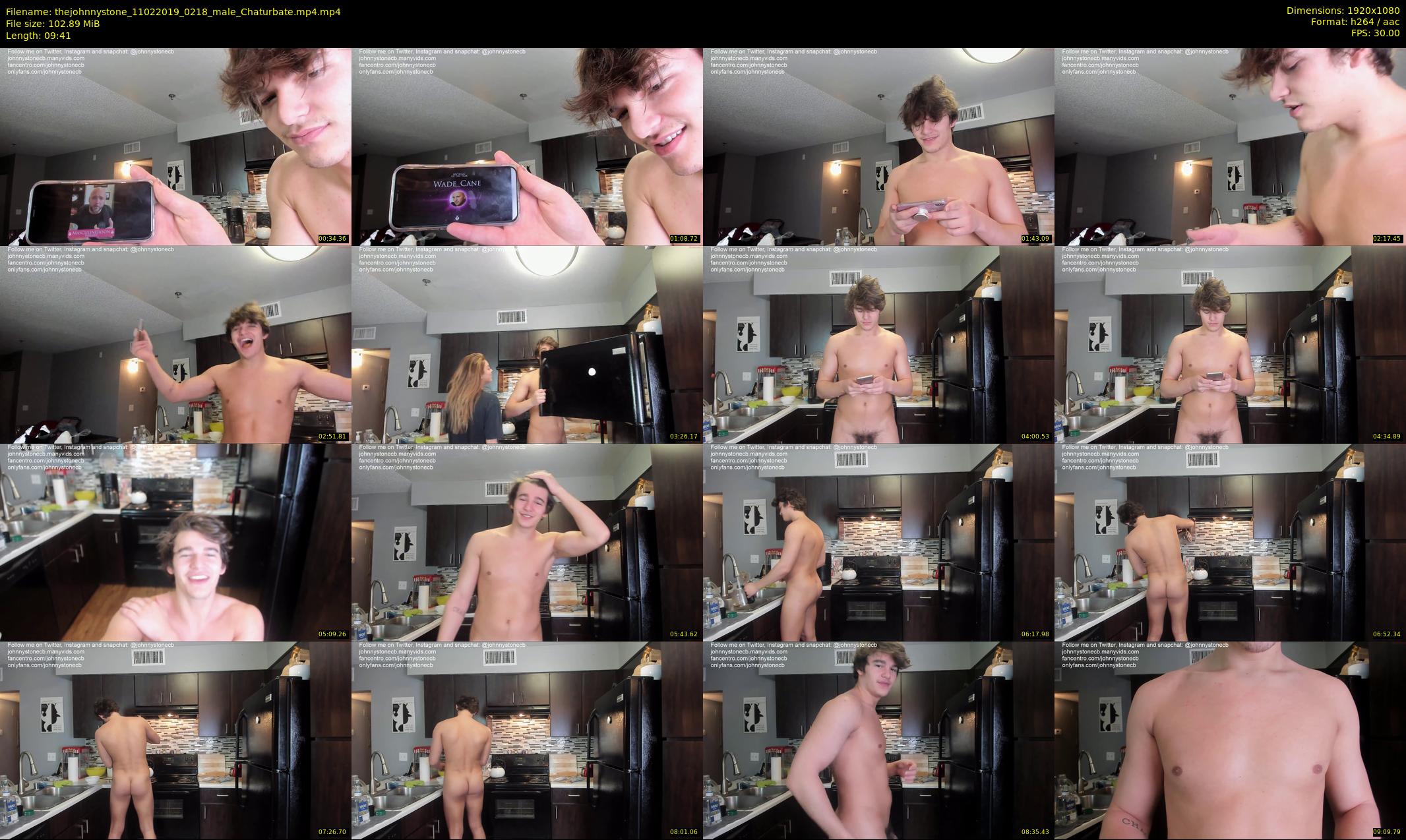 thejohnnystone — 10 minute Chaturbate male cam show recording, 1080p, Feb 11, 2019