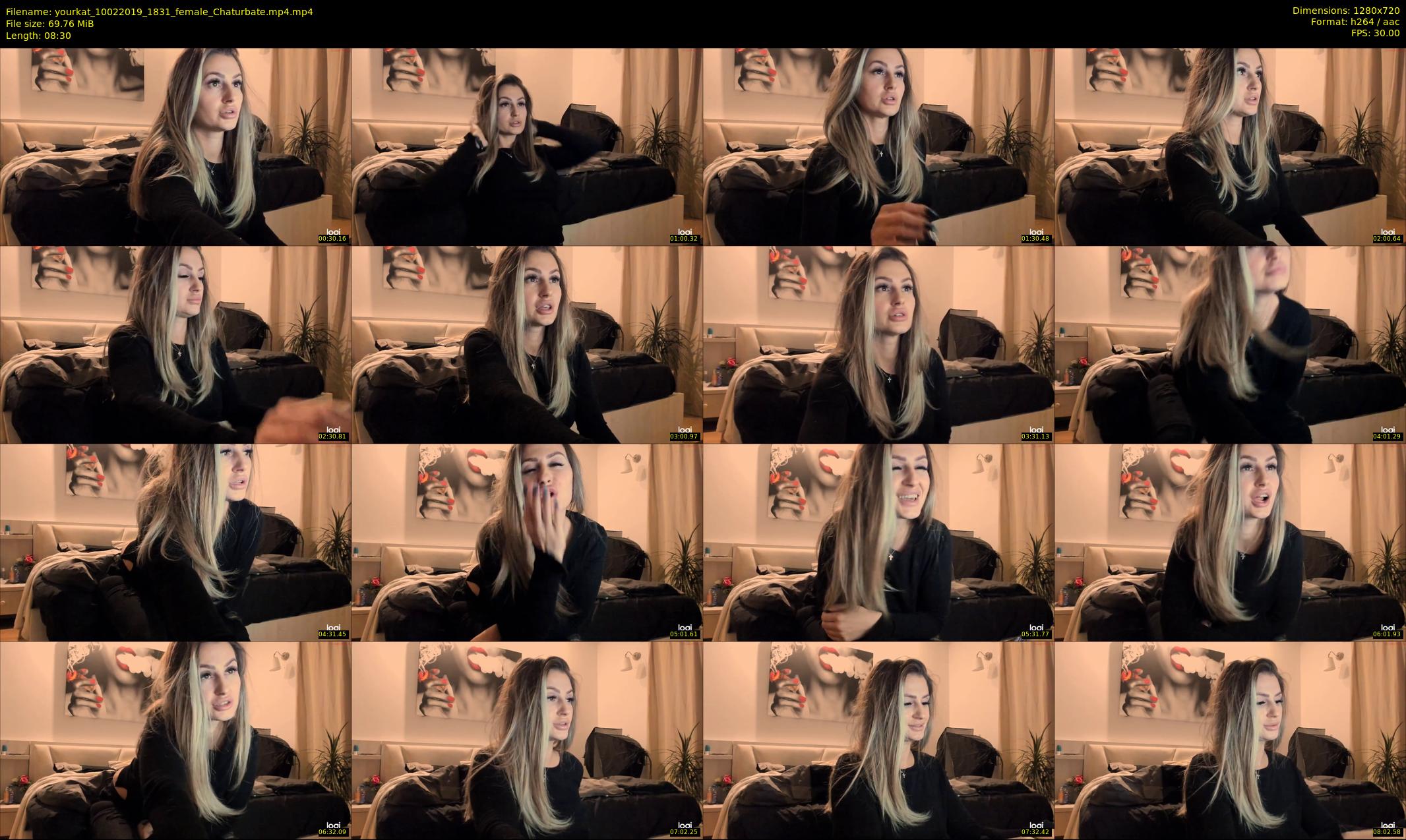 yourkat — 9 minute Chaturbate female cam show recording, 720p, Feb 10, 2019