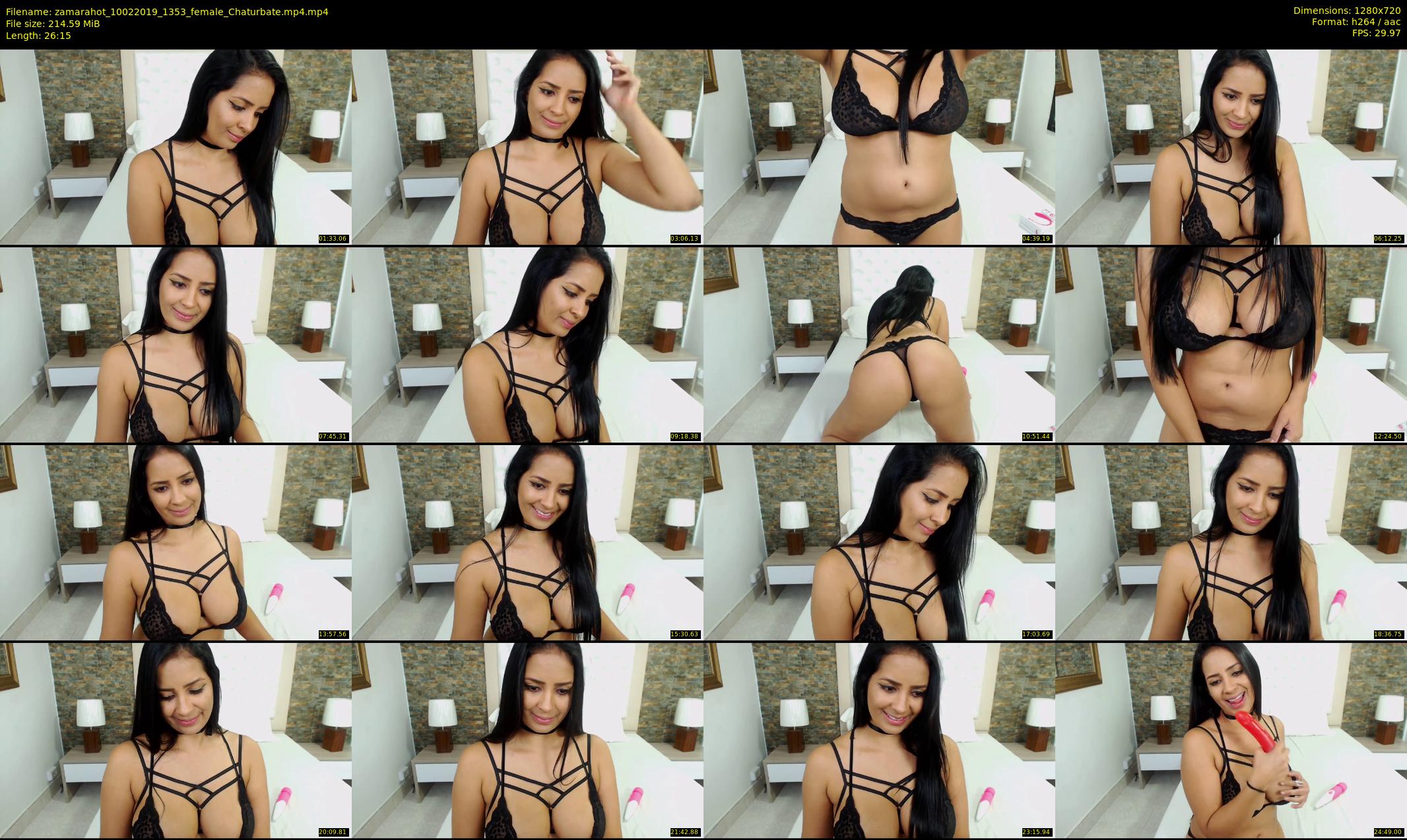 zamarahot — 27 minute Chaturbate female cam show recording, 720p, Feb 10, 2019
