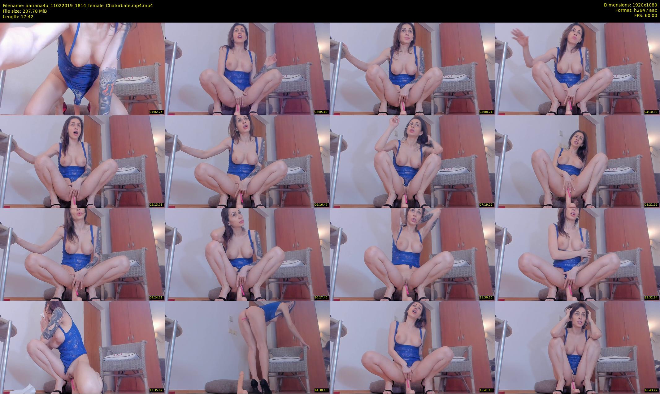 aariana4u — 18 minute Chaturbate female cam show recording, 1080p, Feb 11, 2019