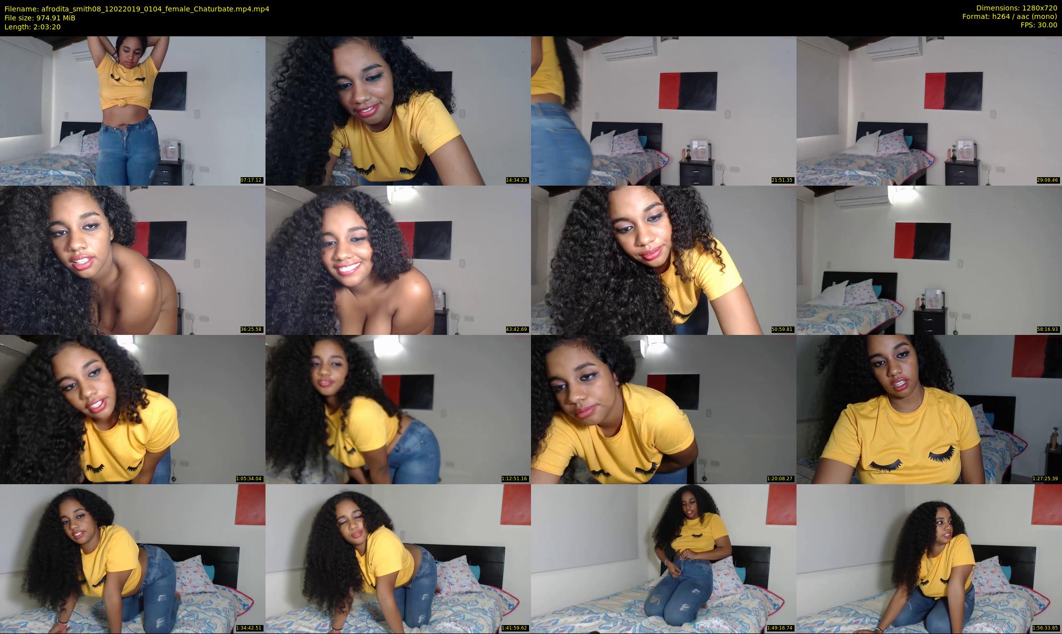 afrodita_smith08 — 124 minute Chaturbate female cam show recording, 720p, Feb 12, 2019