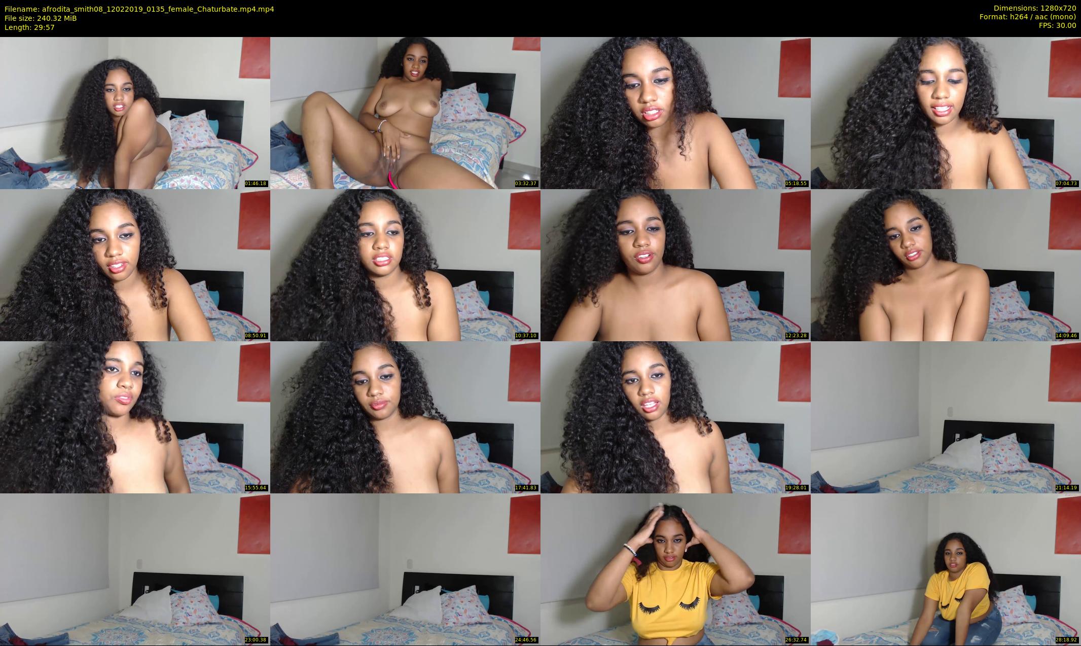 afrodita_smith08 — 30 minute Chaturbate female cam show recording, 720p, Feb 12, 2019