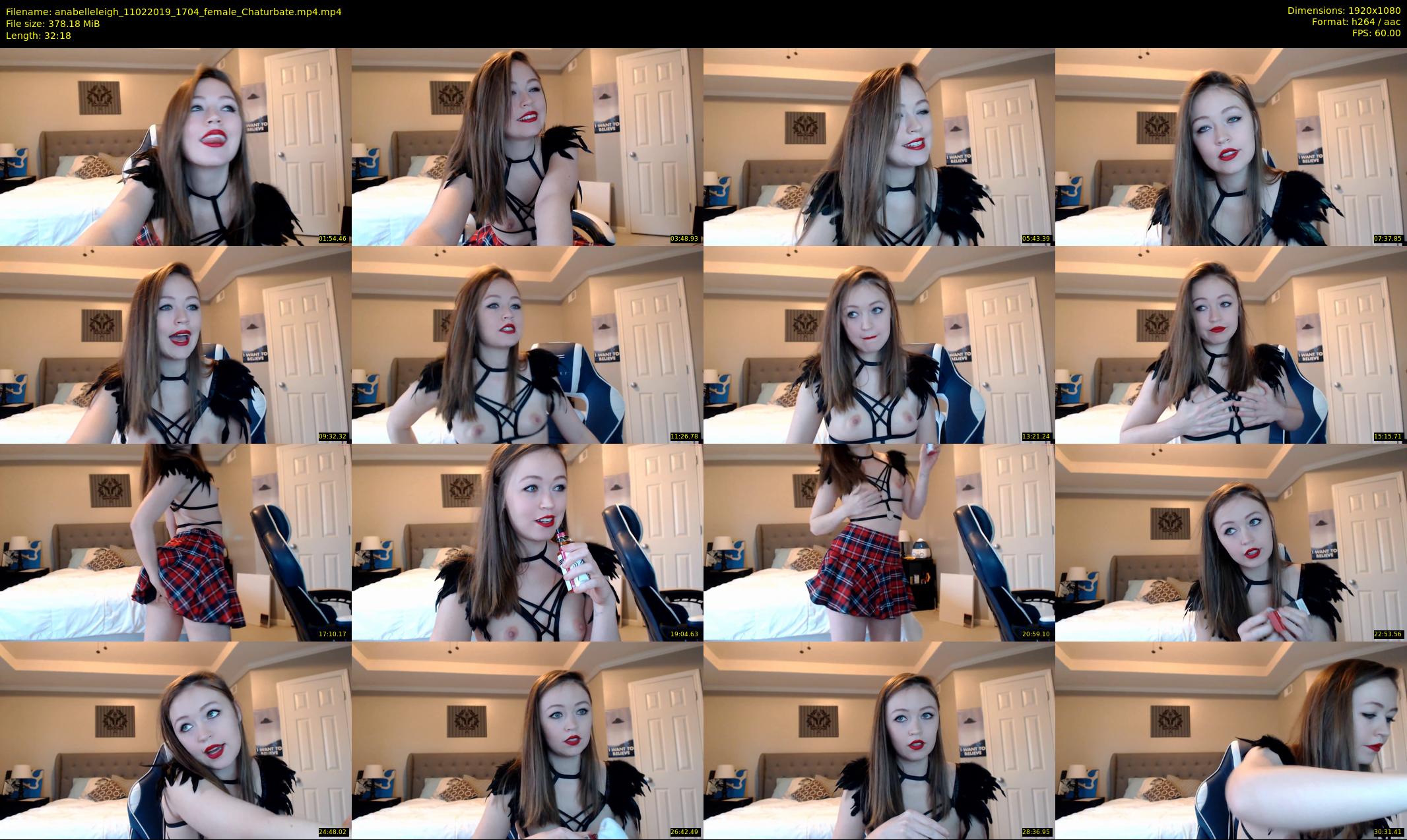anabelleleigh — 33 minute Chaturbate female cam show recording, 1080p, Feb 11, 2019