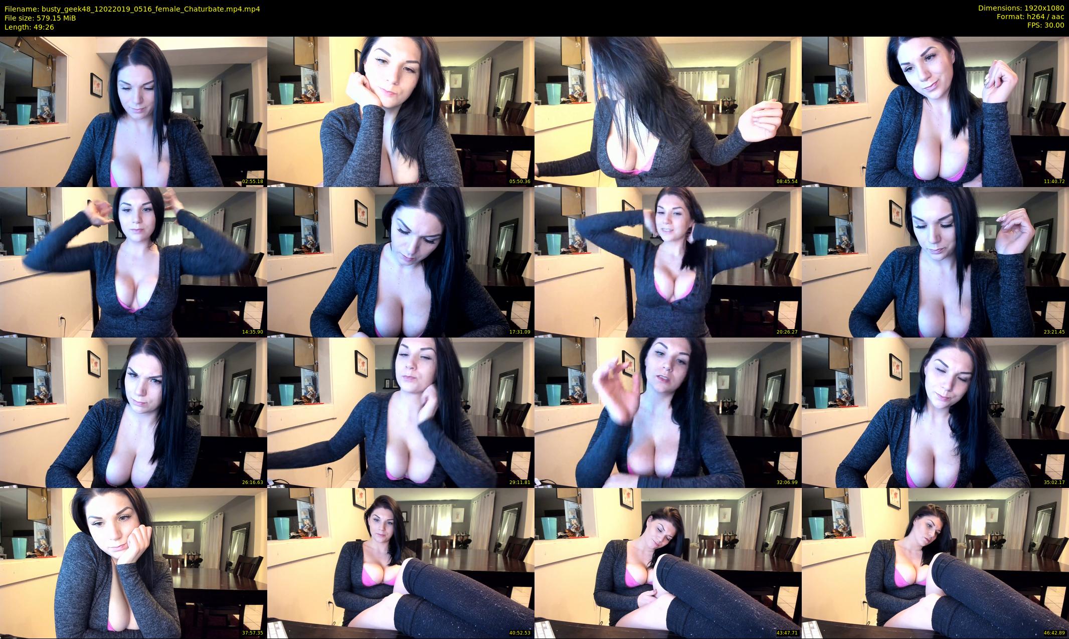 busty_geek48 — 50 minute Chaturbate female cam show recording, 1080p, Feb 12, 2019